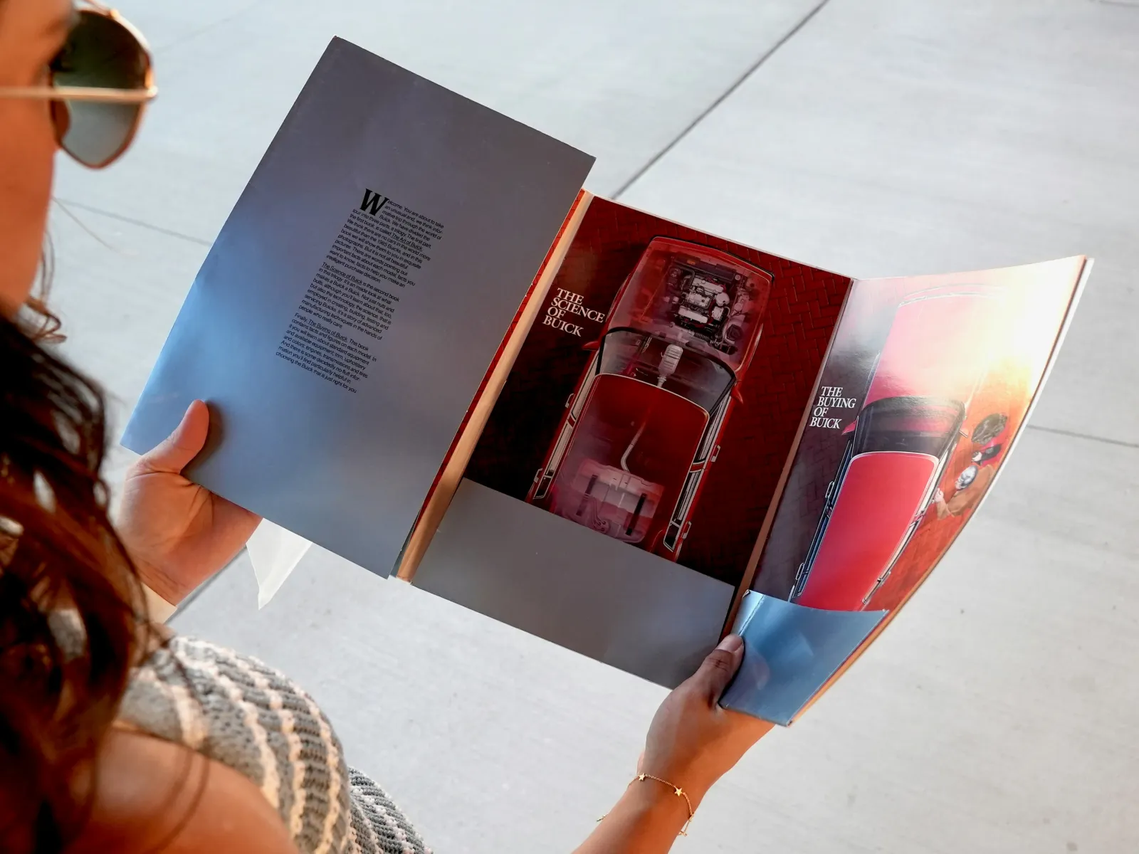 a person holding a book