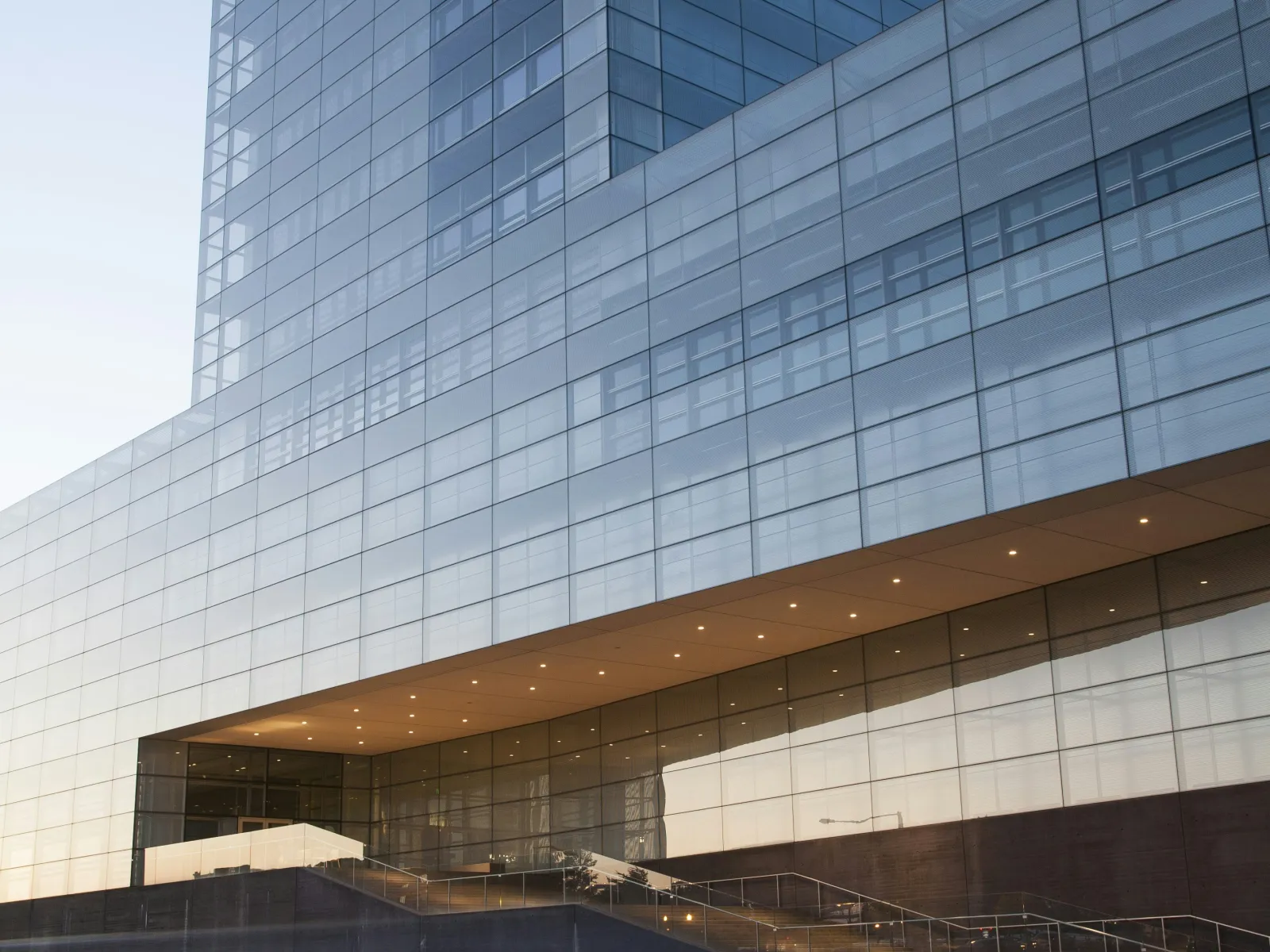 a low angle view of Figge Art Museum