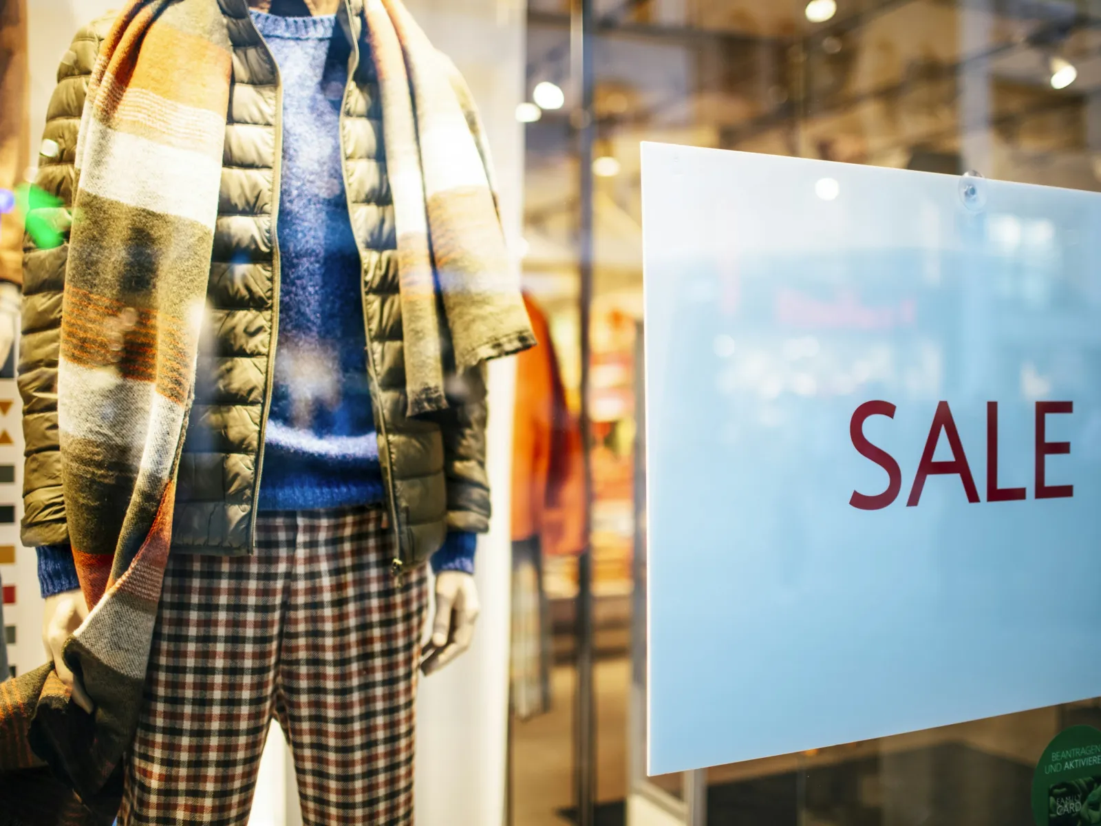 a mannequin wearing a tie