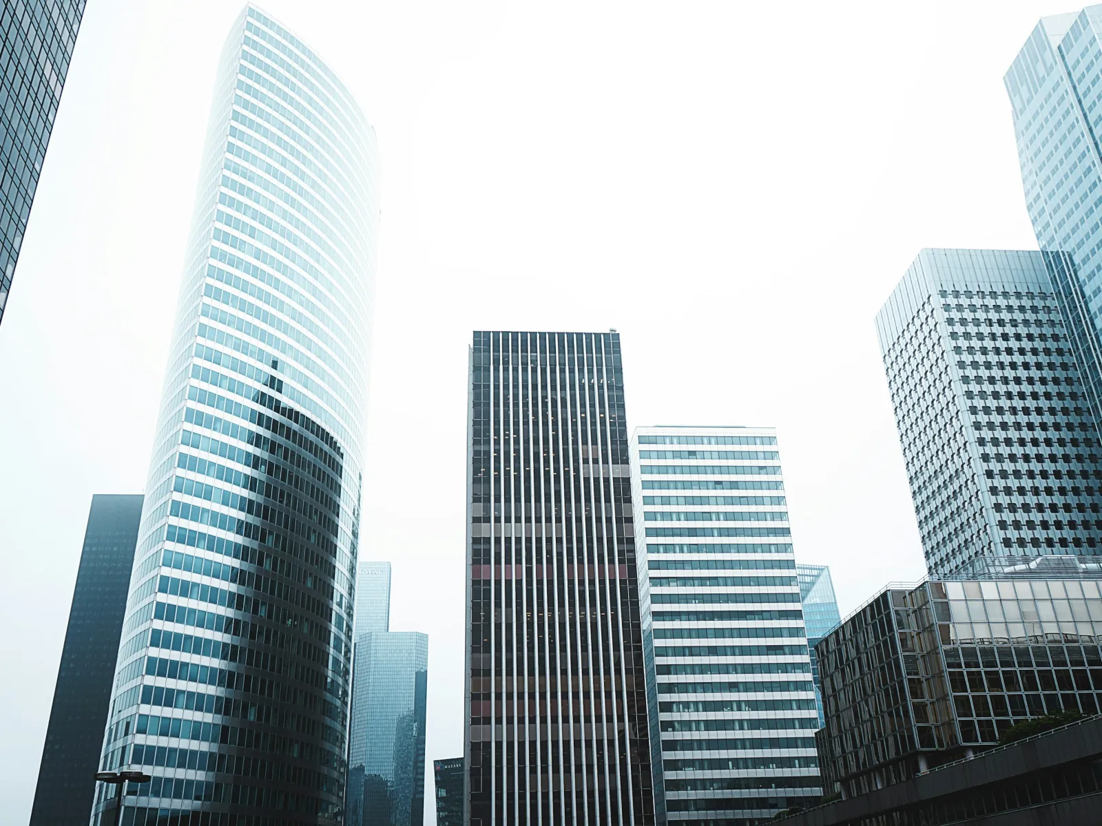 a group of tall buildings
