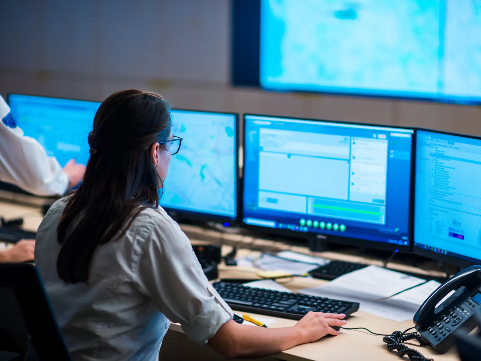 a person working on a computer