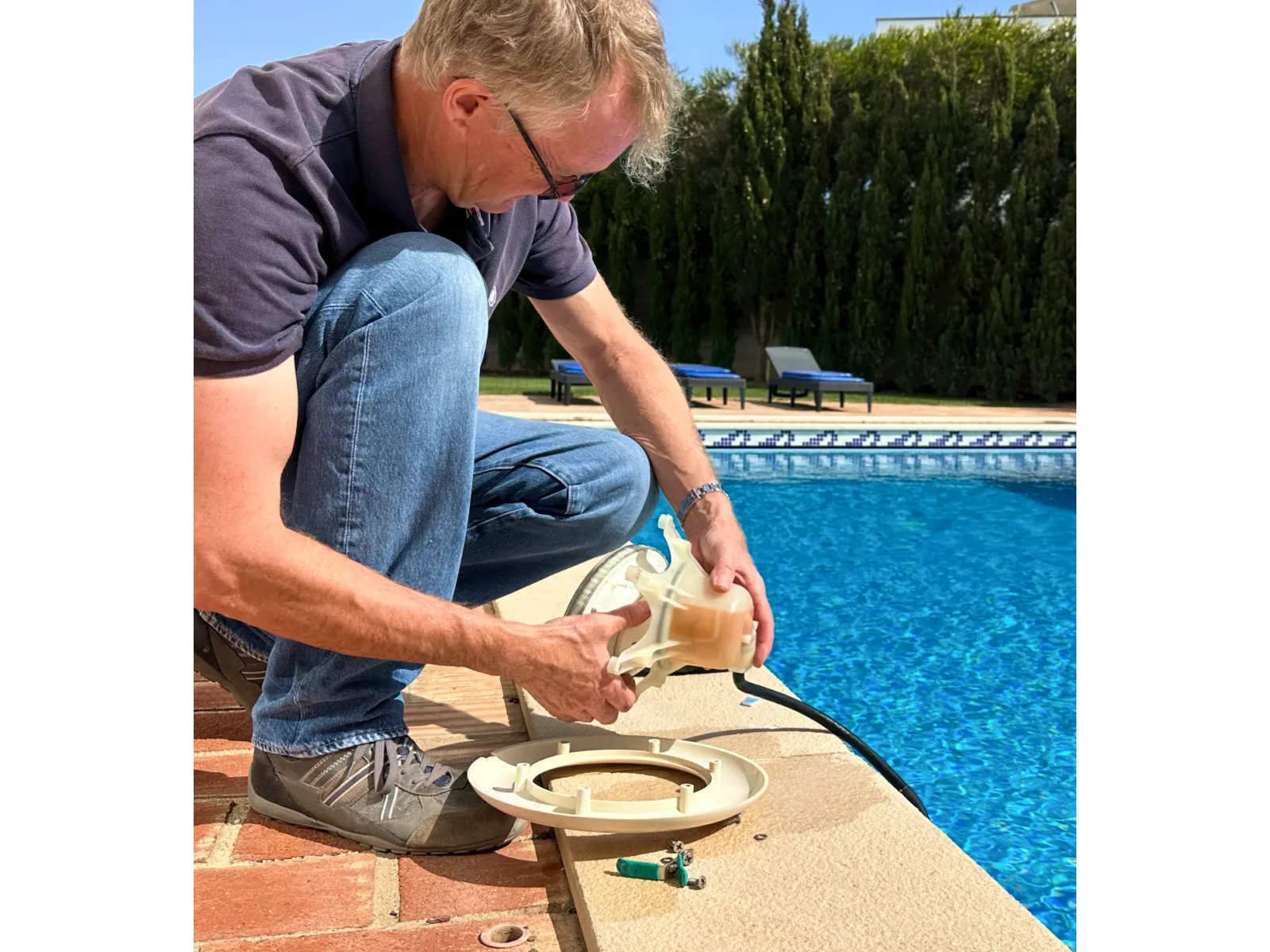a man painting a fish