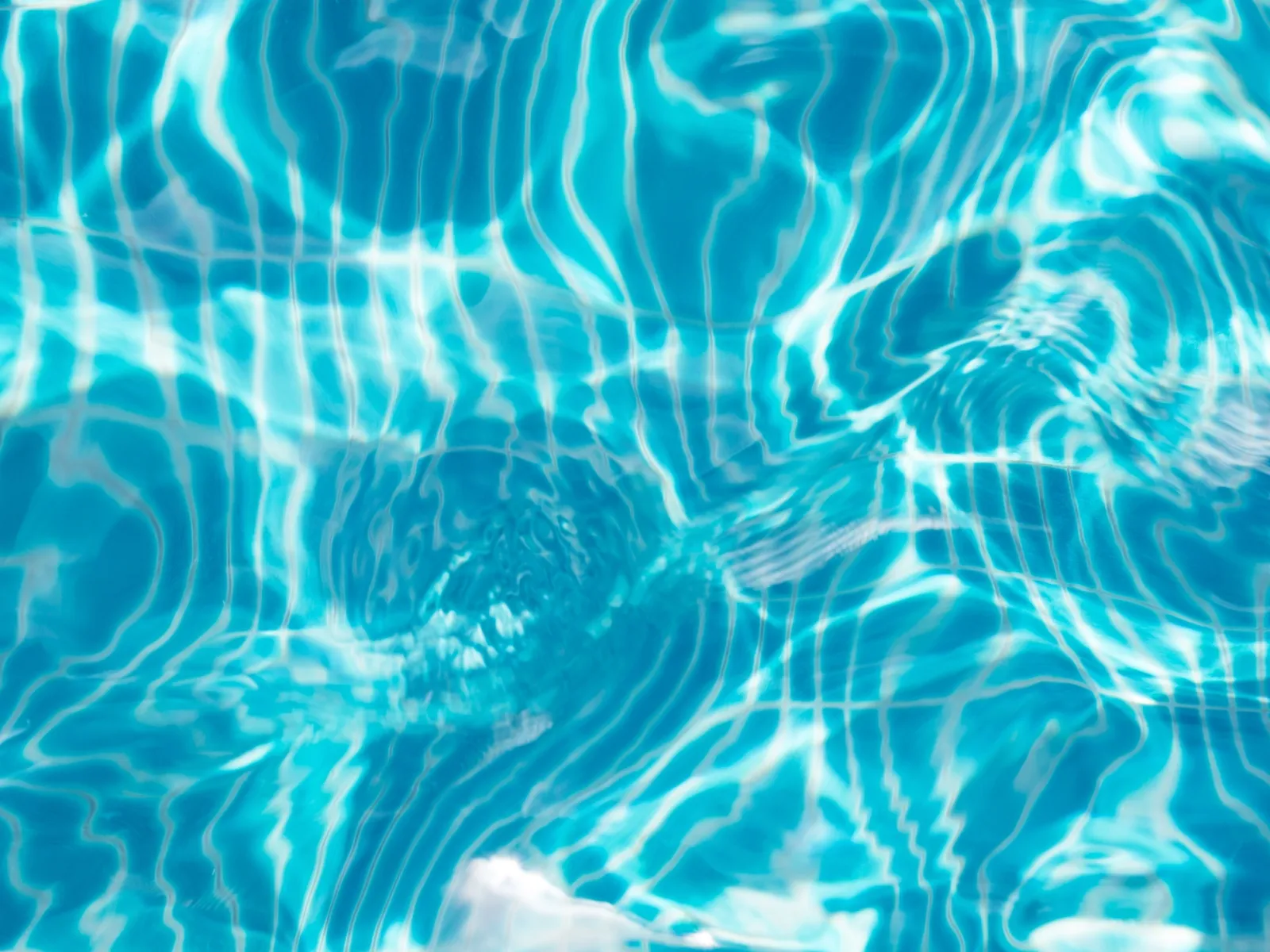 a blue pool of water