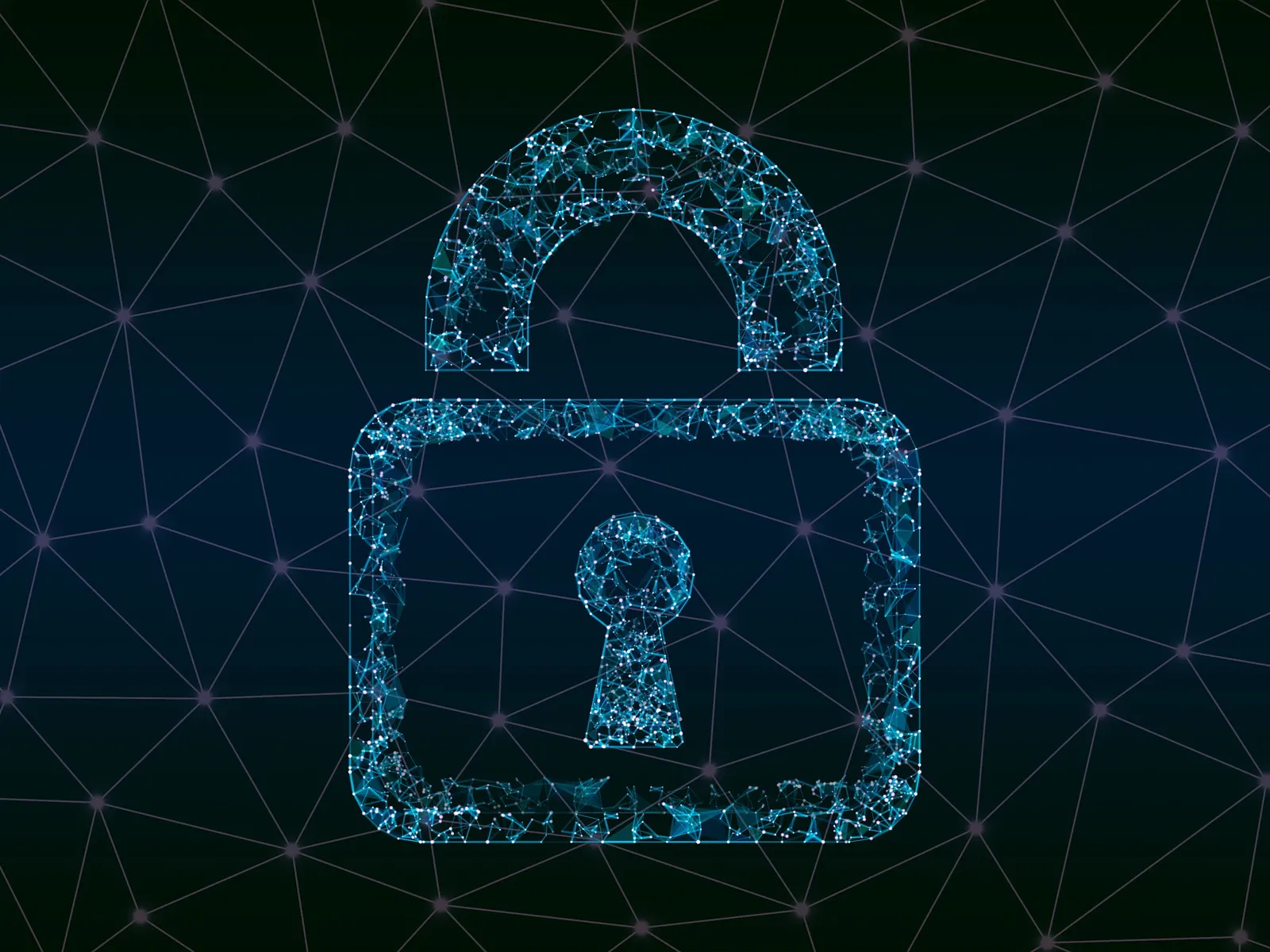a blue logo with a person's face on it