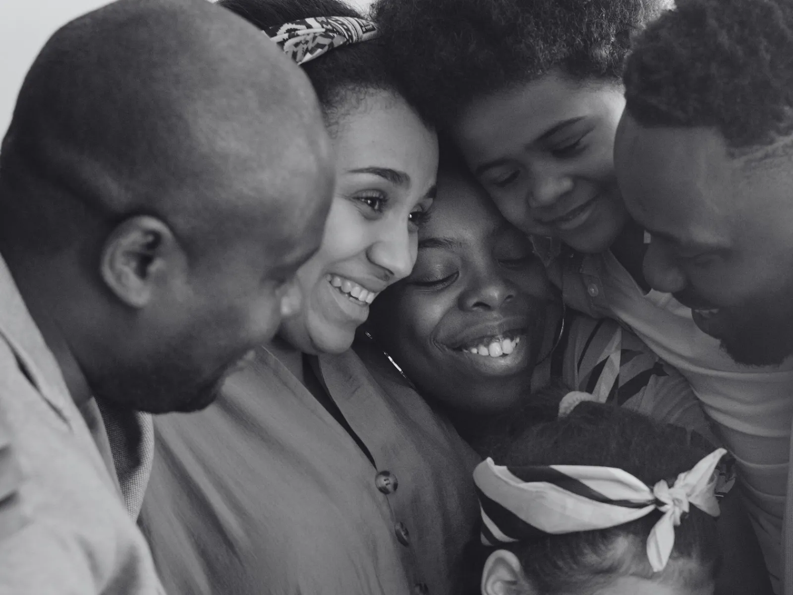 a group of people embracing
