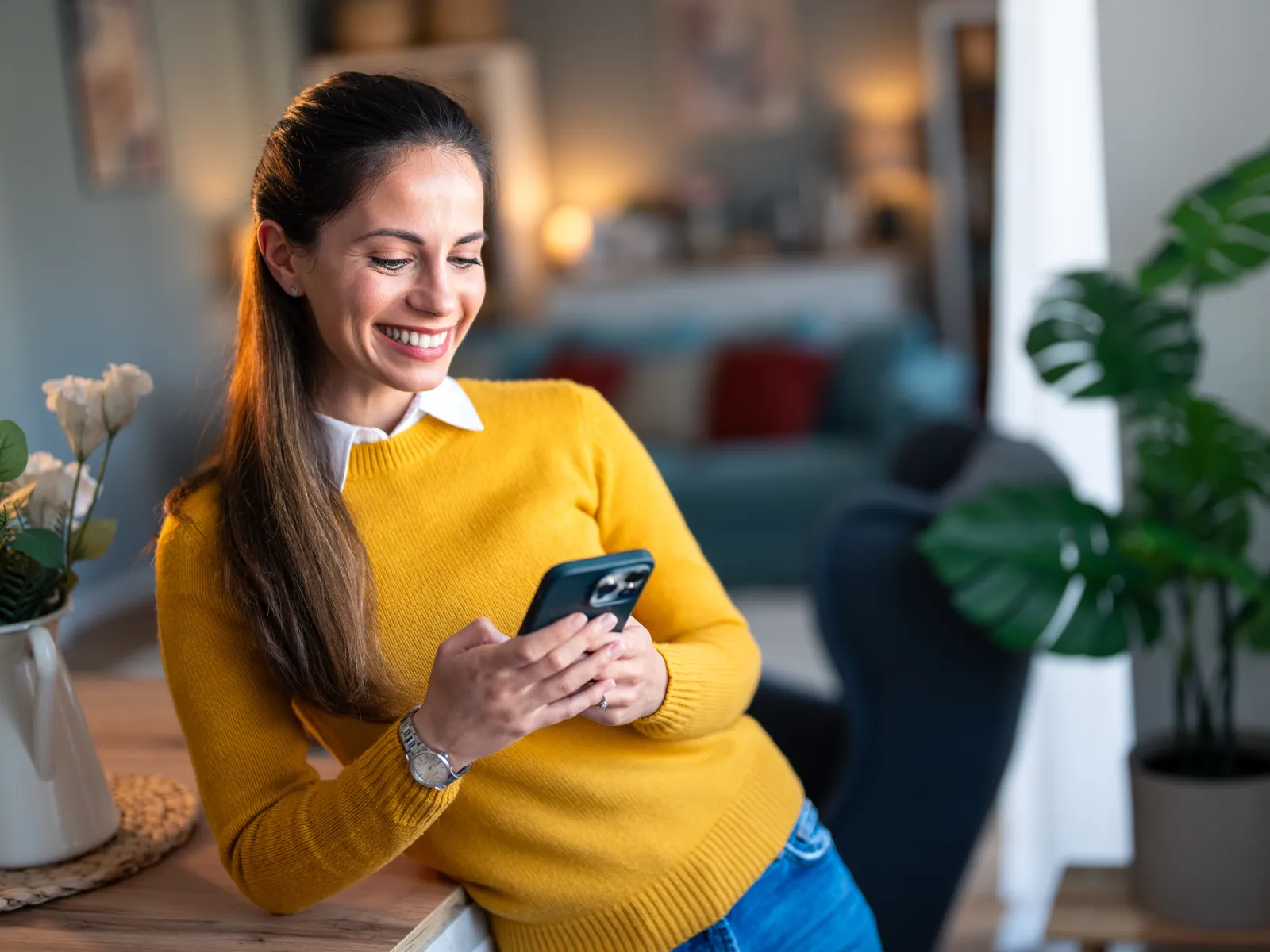 a person holding a phone