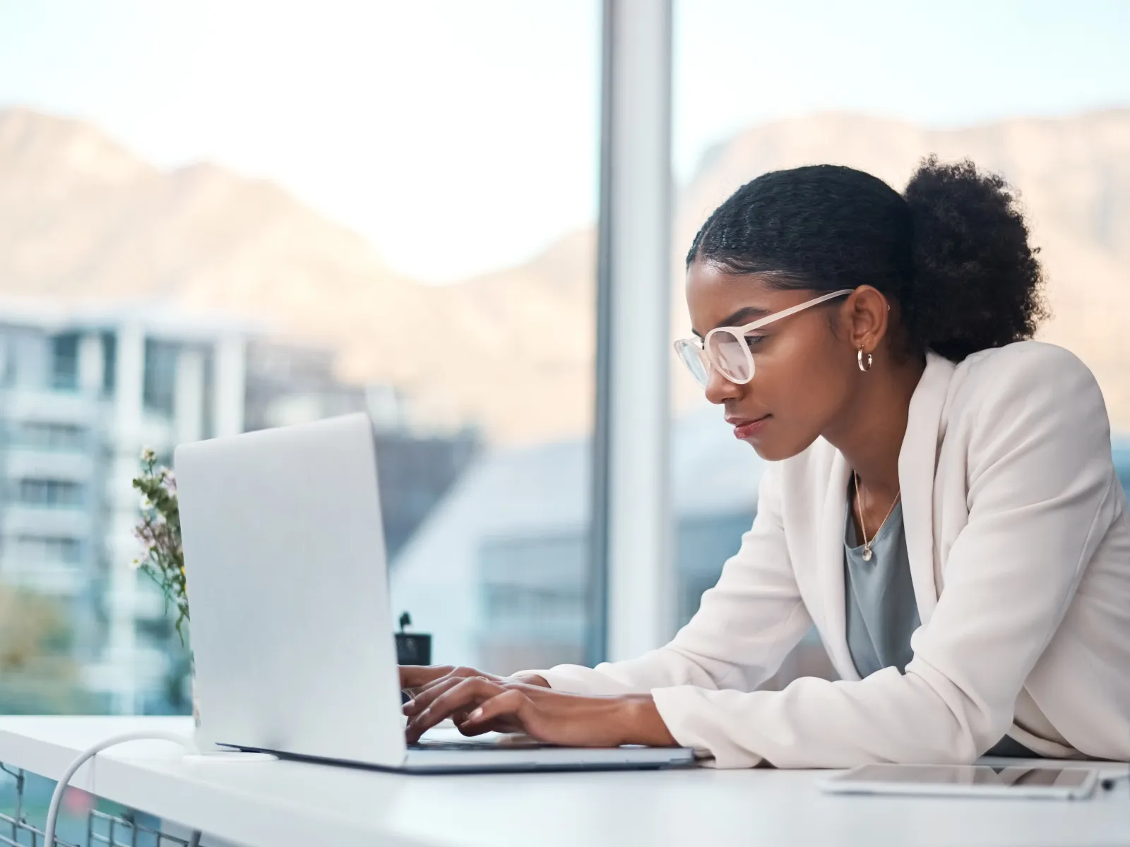 a person working on the laptop