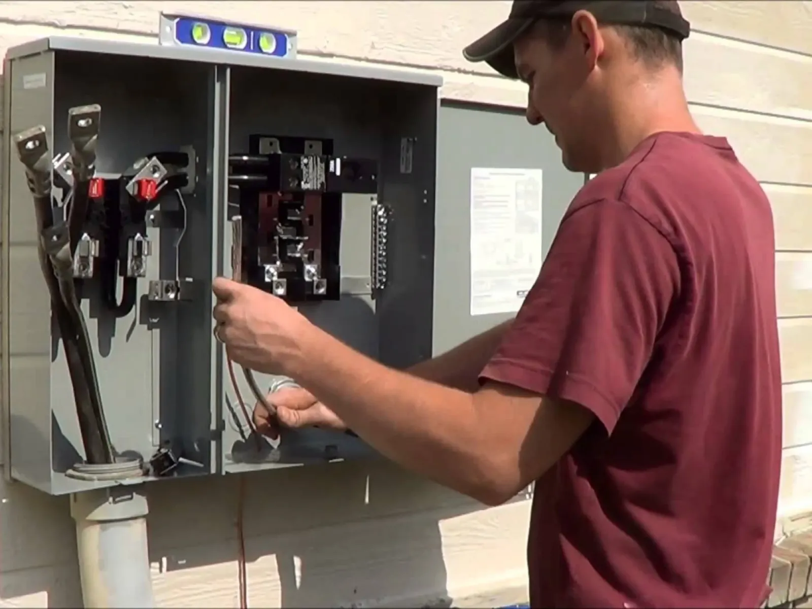 a man using a machine