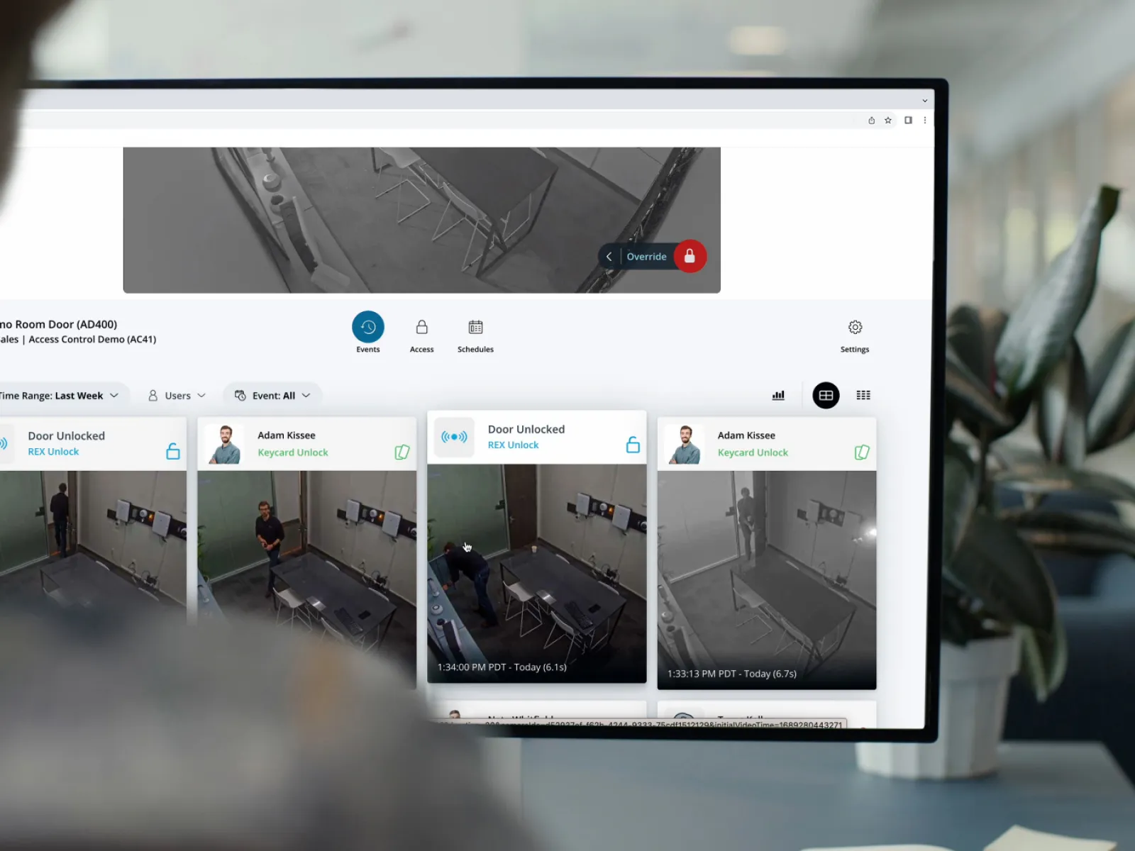 a cloud based access control interface
