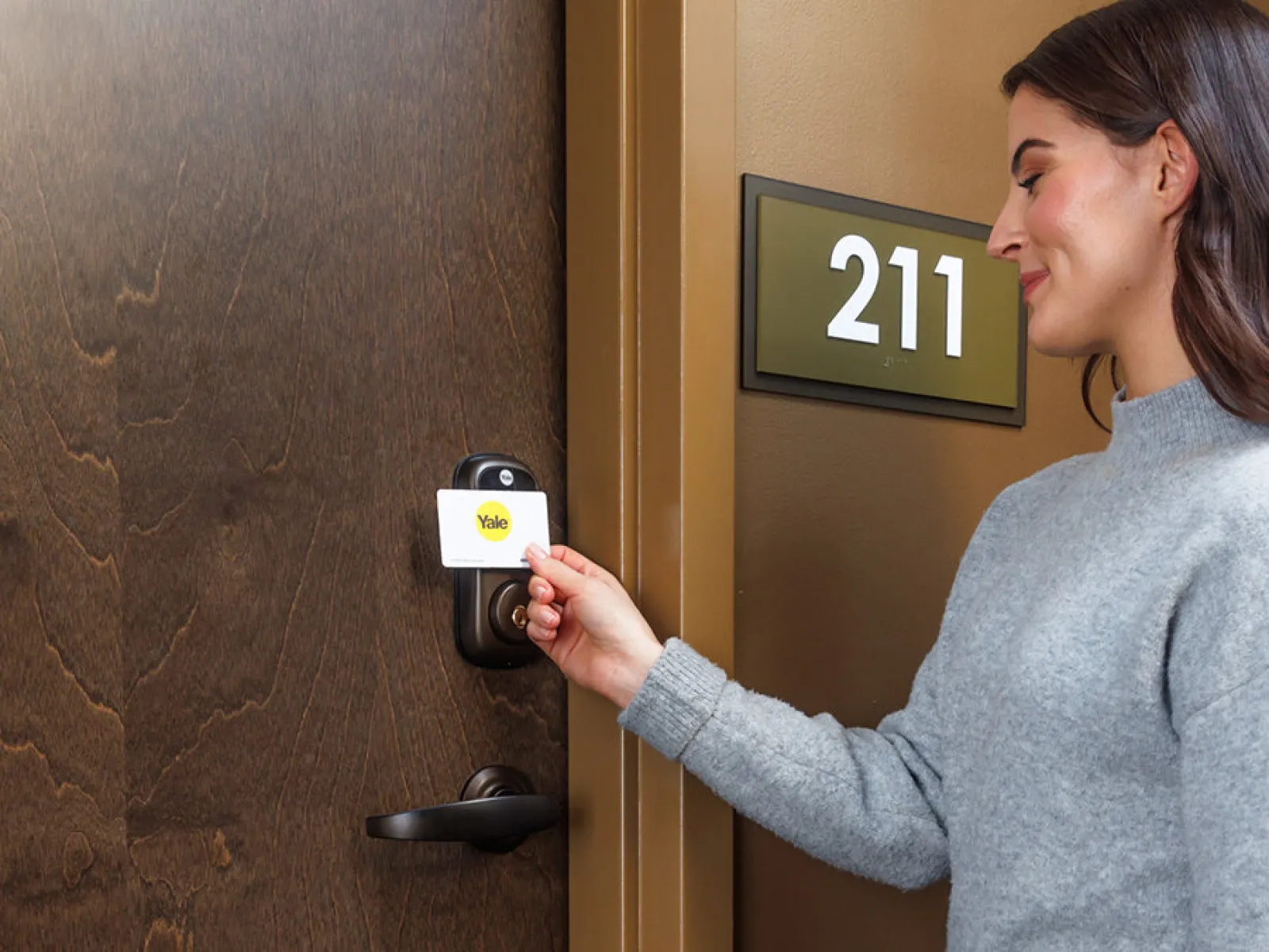 a person holding a device