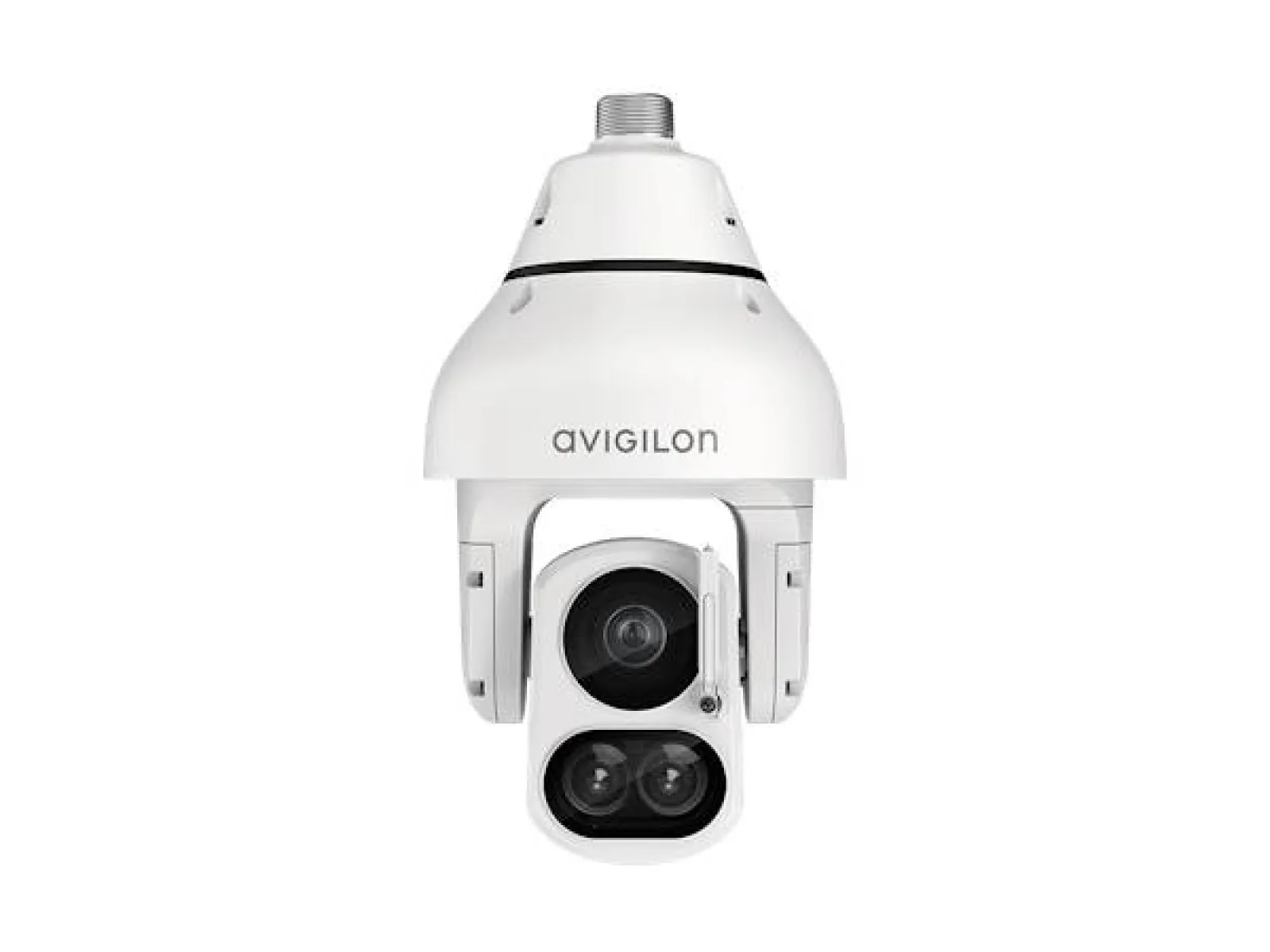 a white camera with a black lens