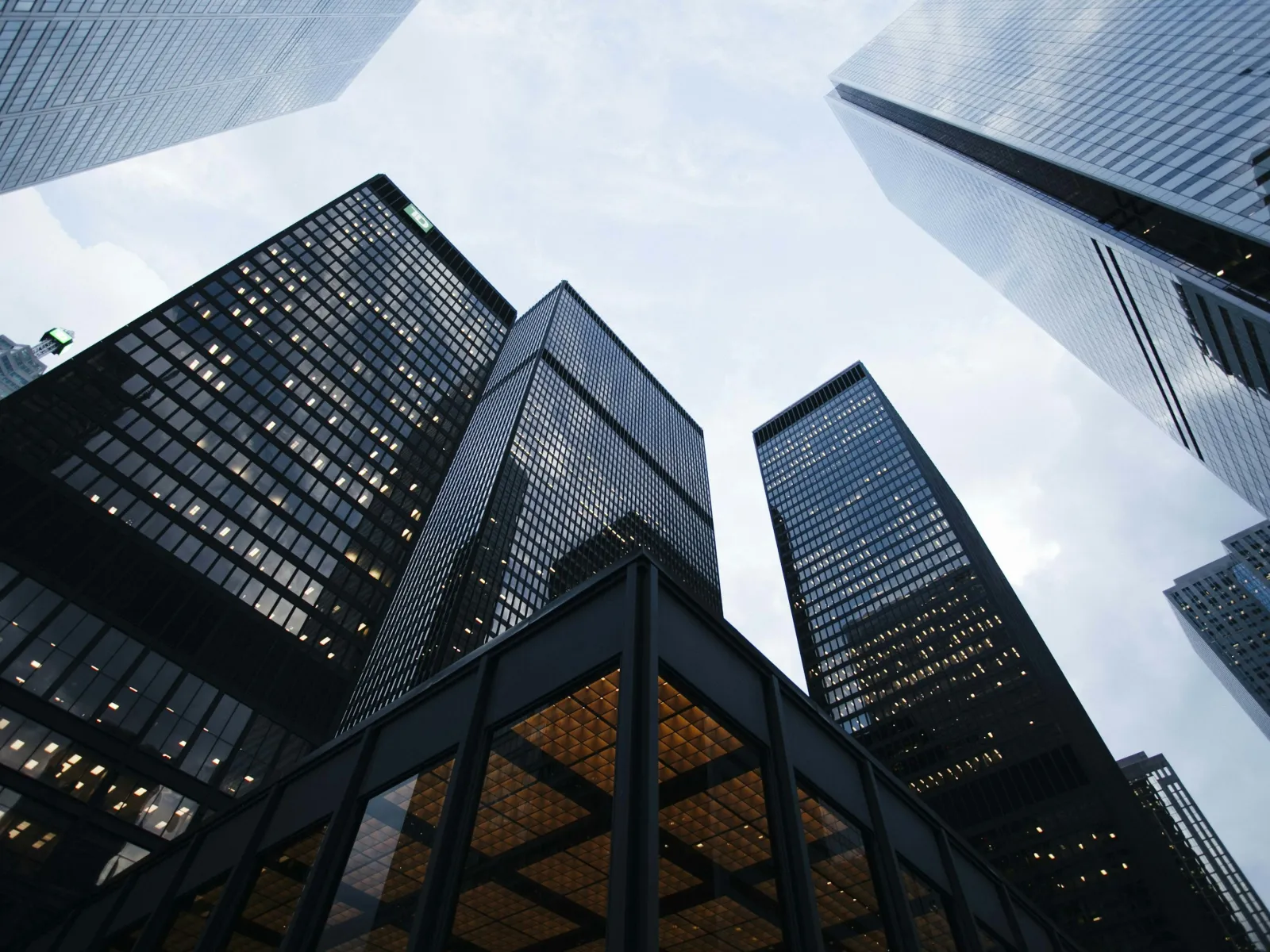 a group of skyscrapers