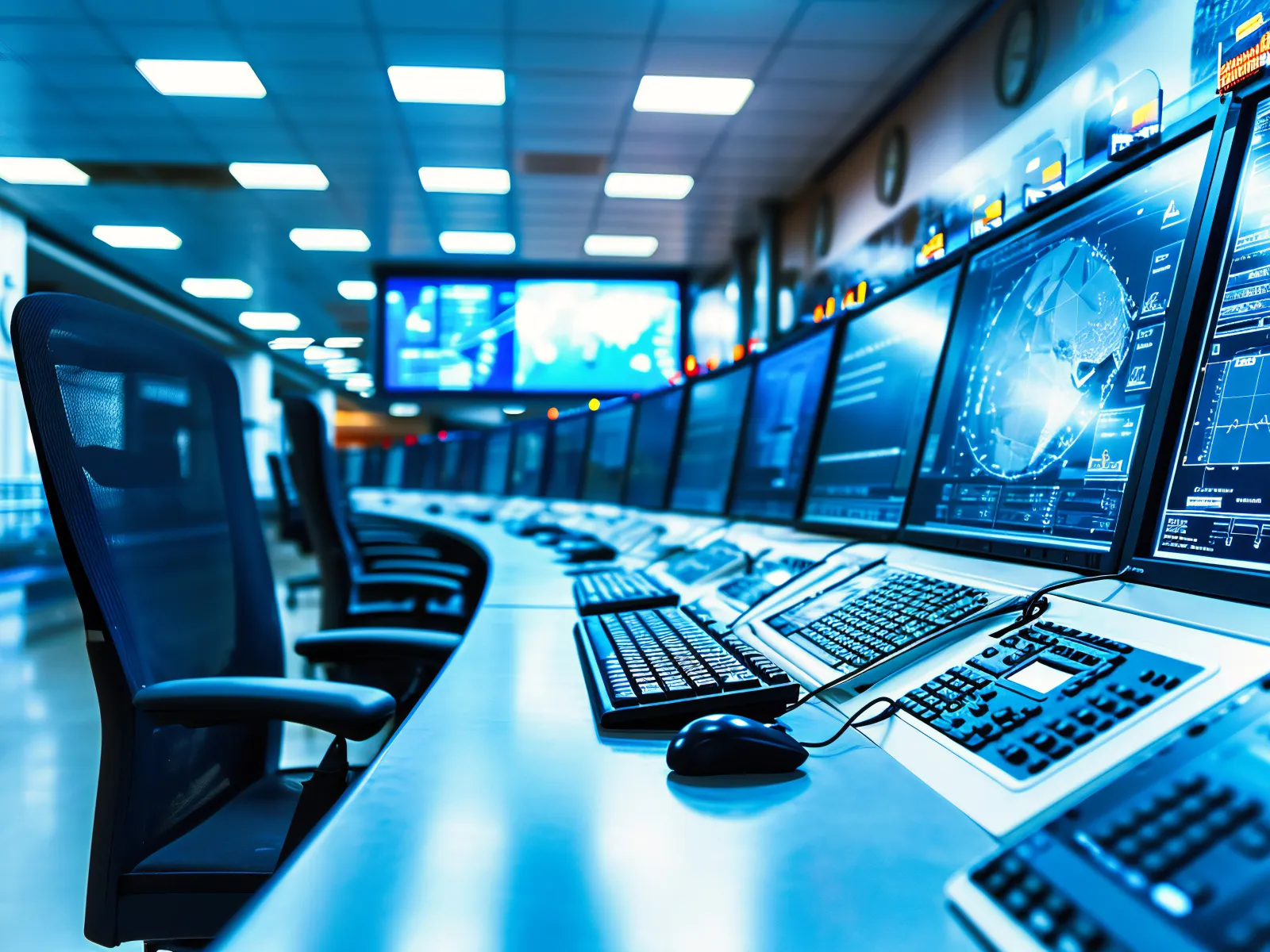 a row of computers
