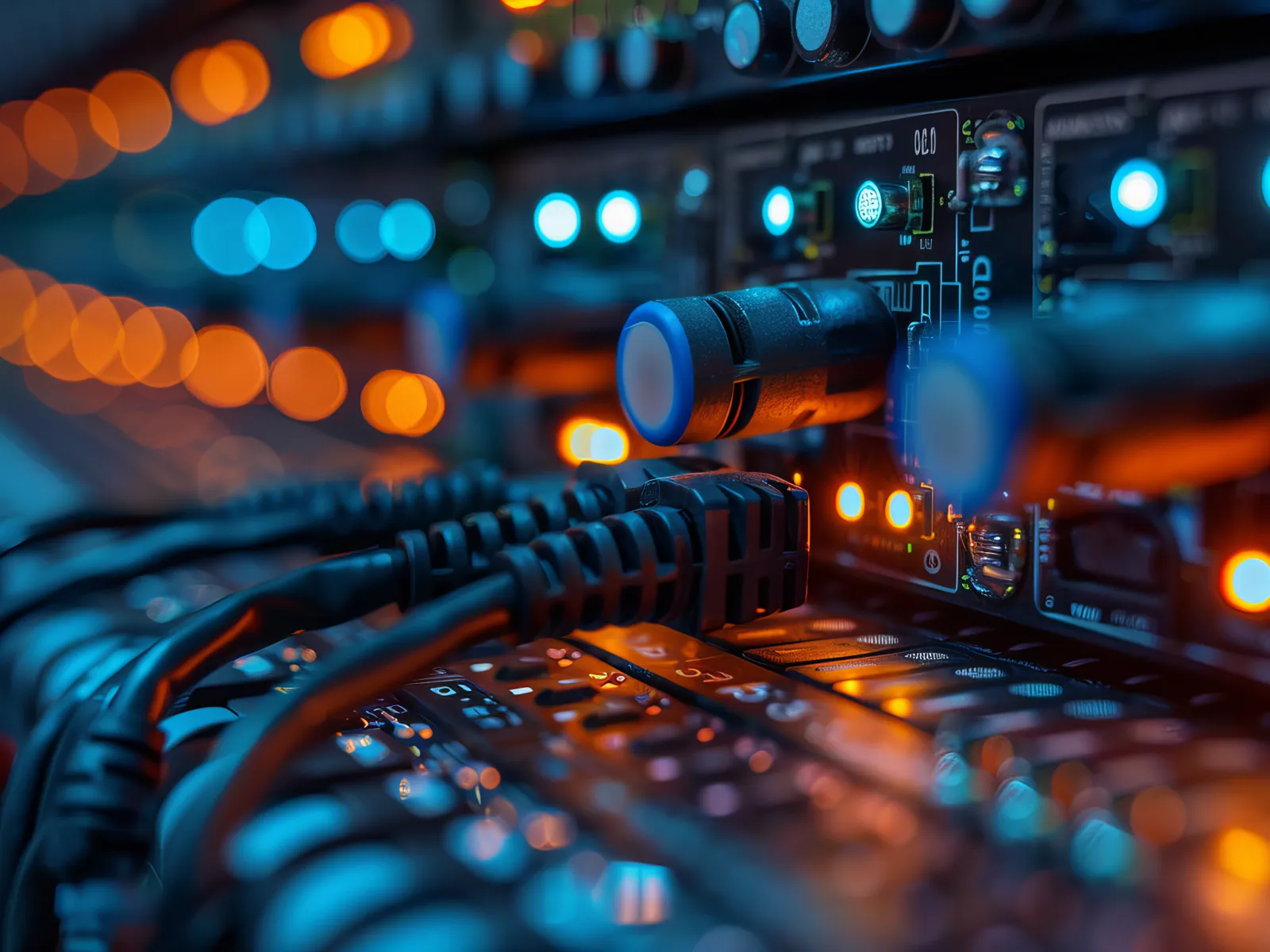 a close up of a sound mixer