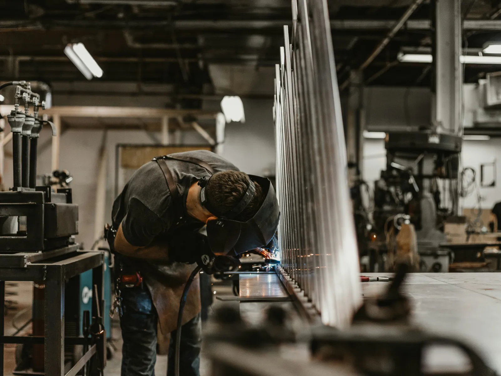 a person working in a factory