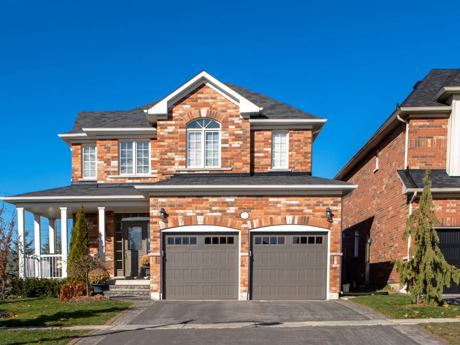 a large brick house