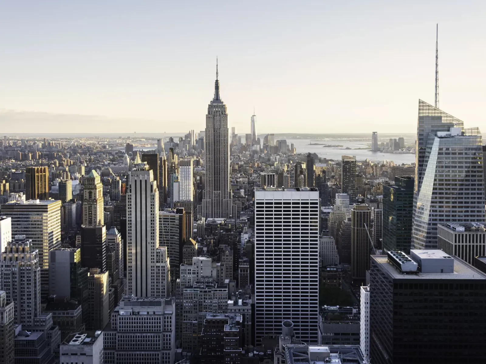 a city with many tall buildings