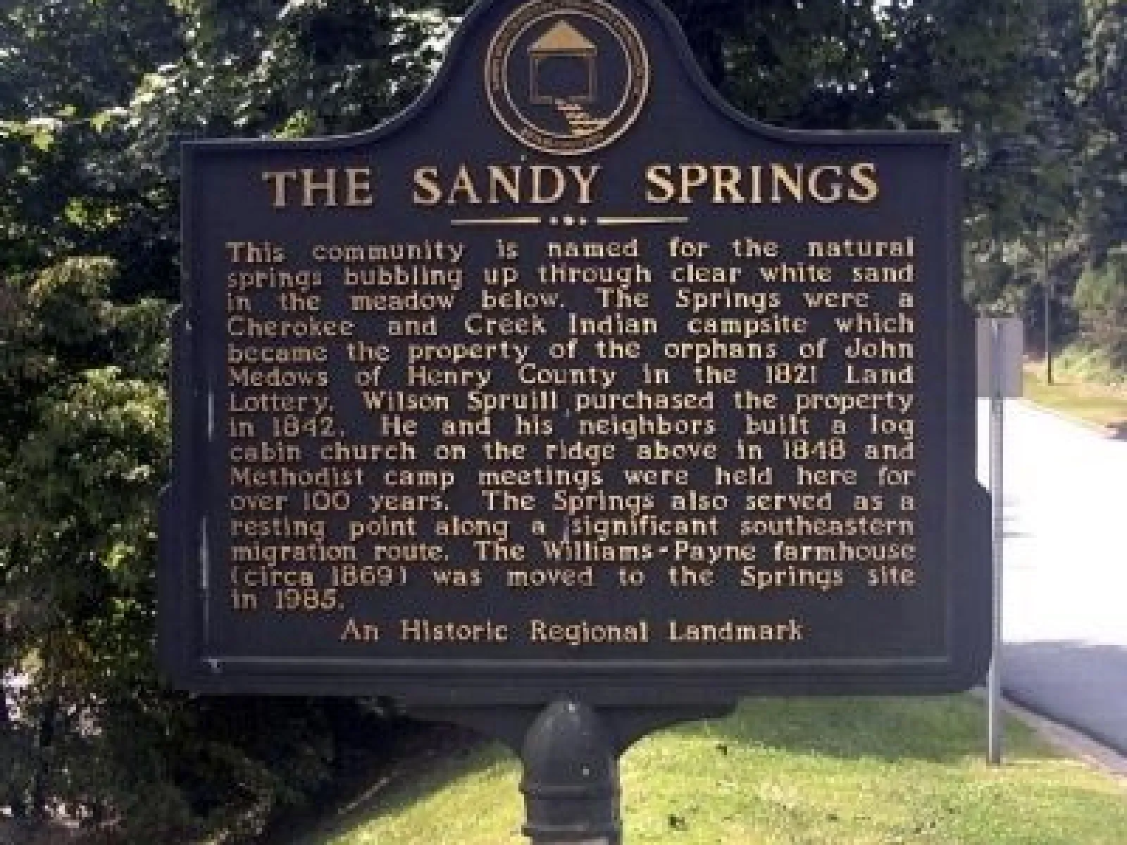 Sandy Springs Historic Sign Photo, 30068, 30092, 30319, 30327, 30328, 30338,  30339, 30342, 30350, 30358, 31150, 31156