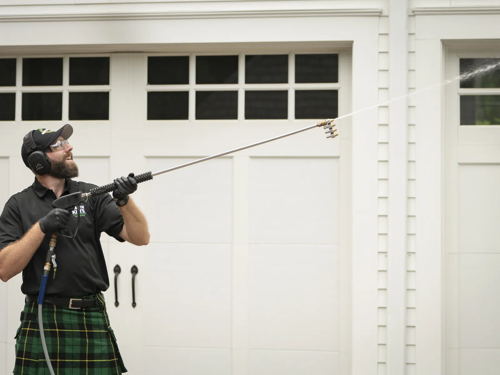 a person shooting a bow and arrow
