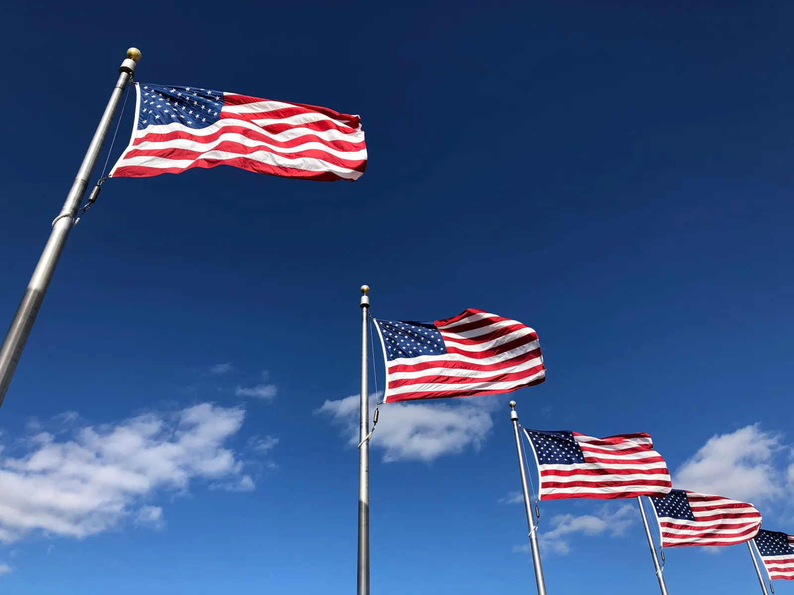 a group of flags