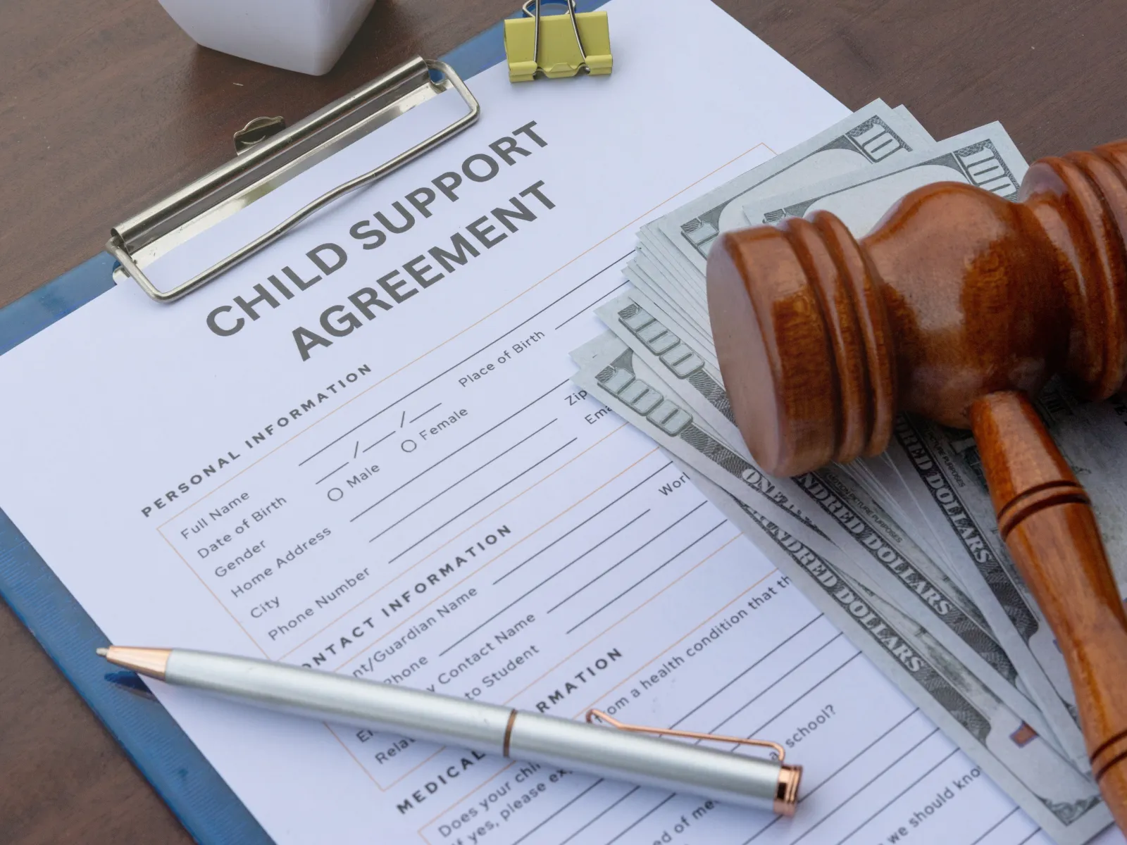 Calculating a low income adjustment to lower your child support payments.