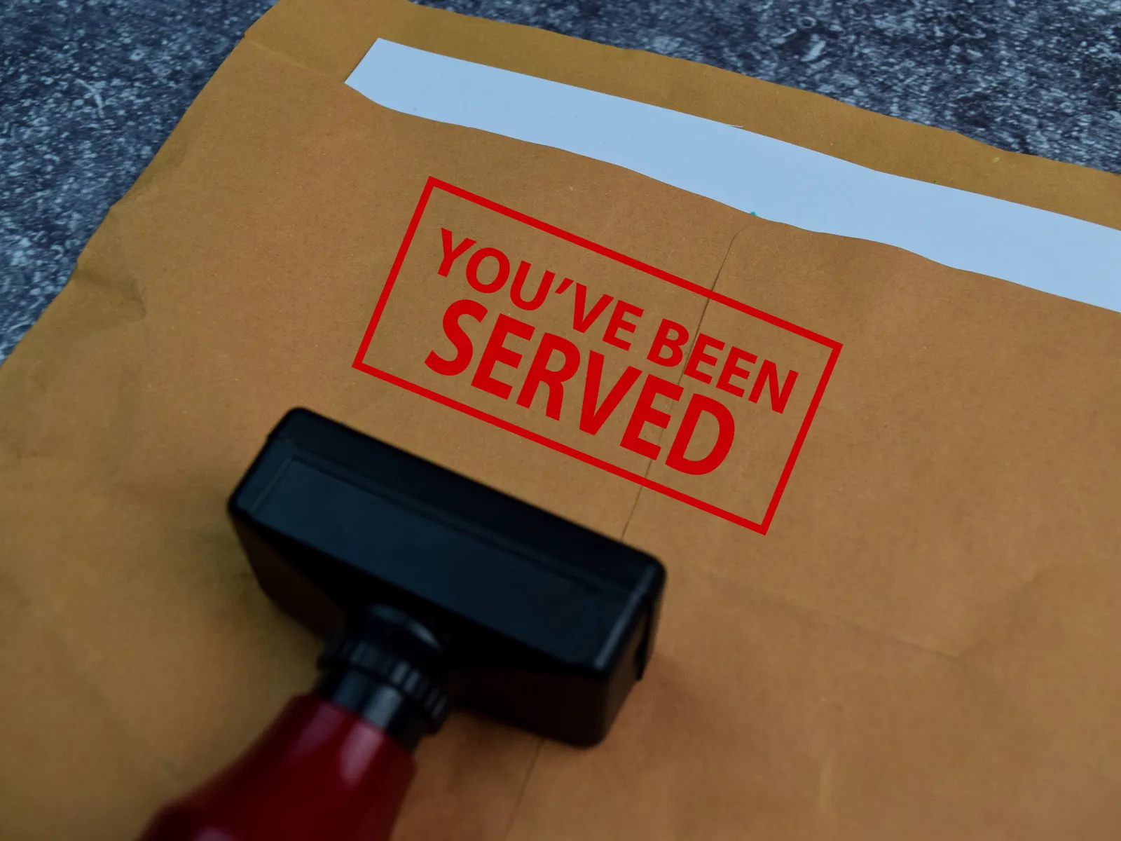 Service of process of divorce papers