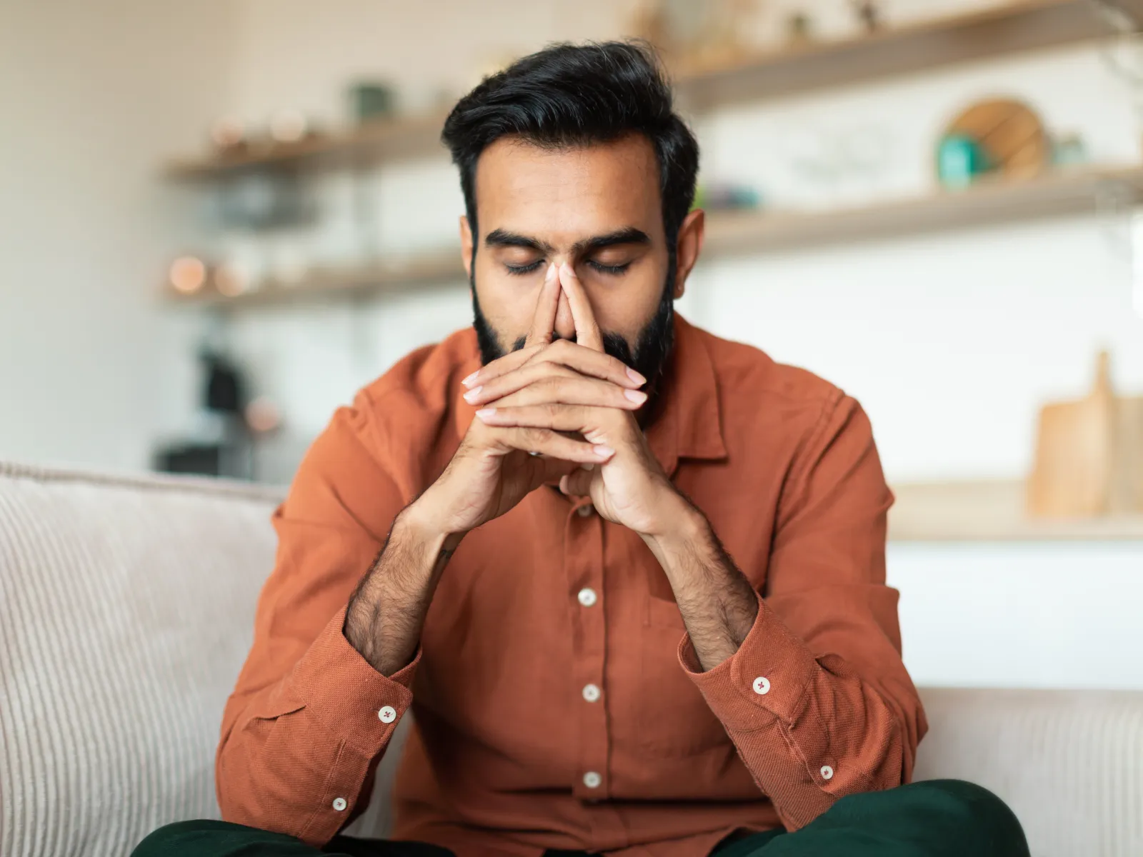 A man contemplating alimony in Johns Creek Georgia