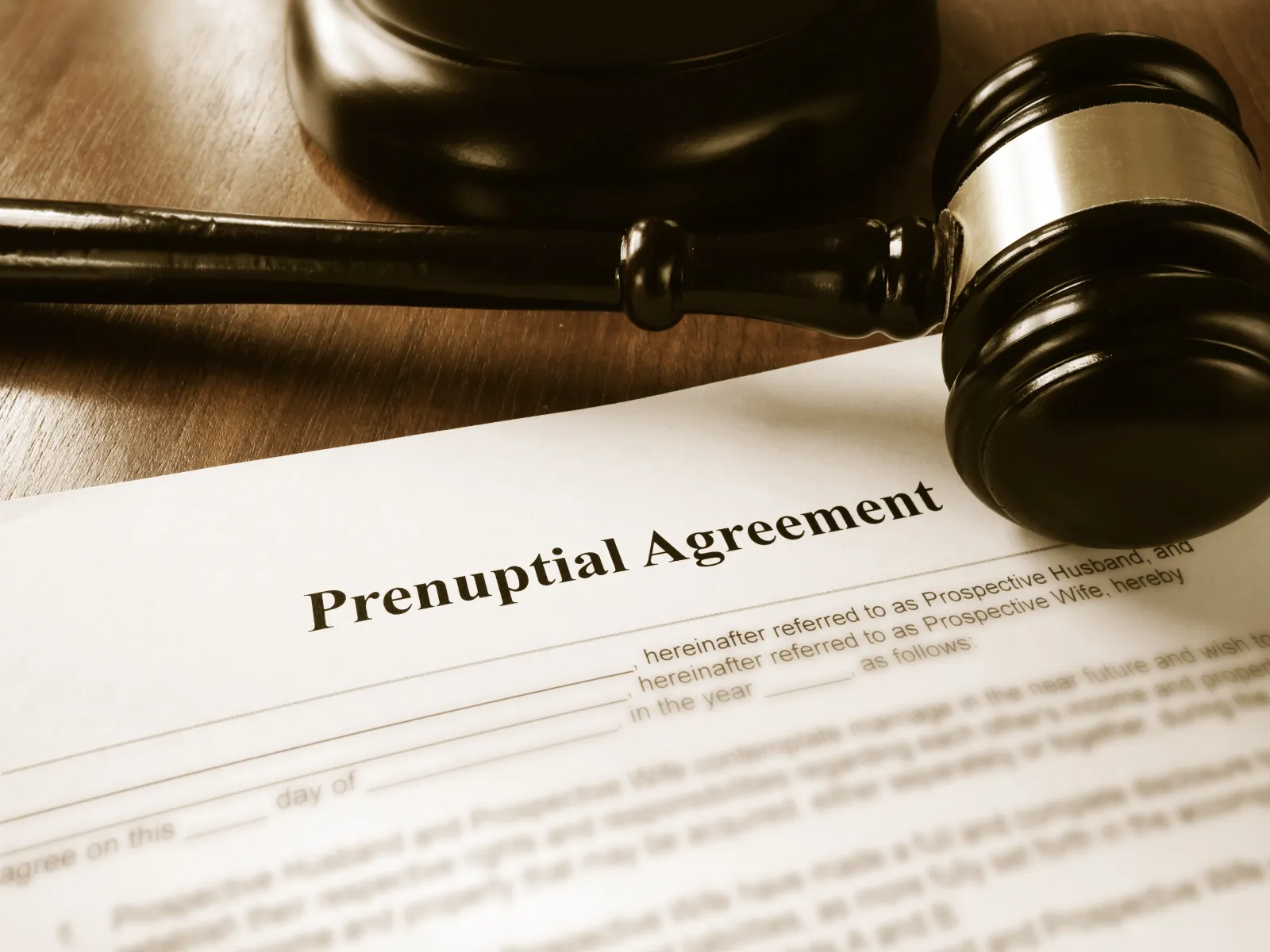 Getting a prenup done to protect yourself in a divorce