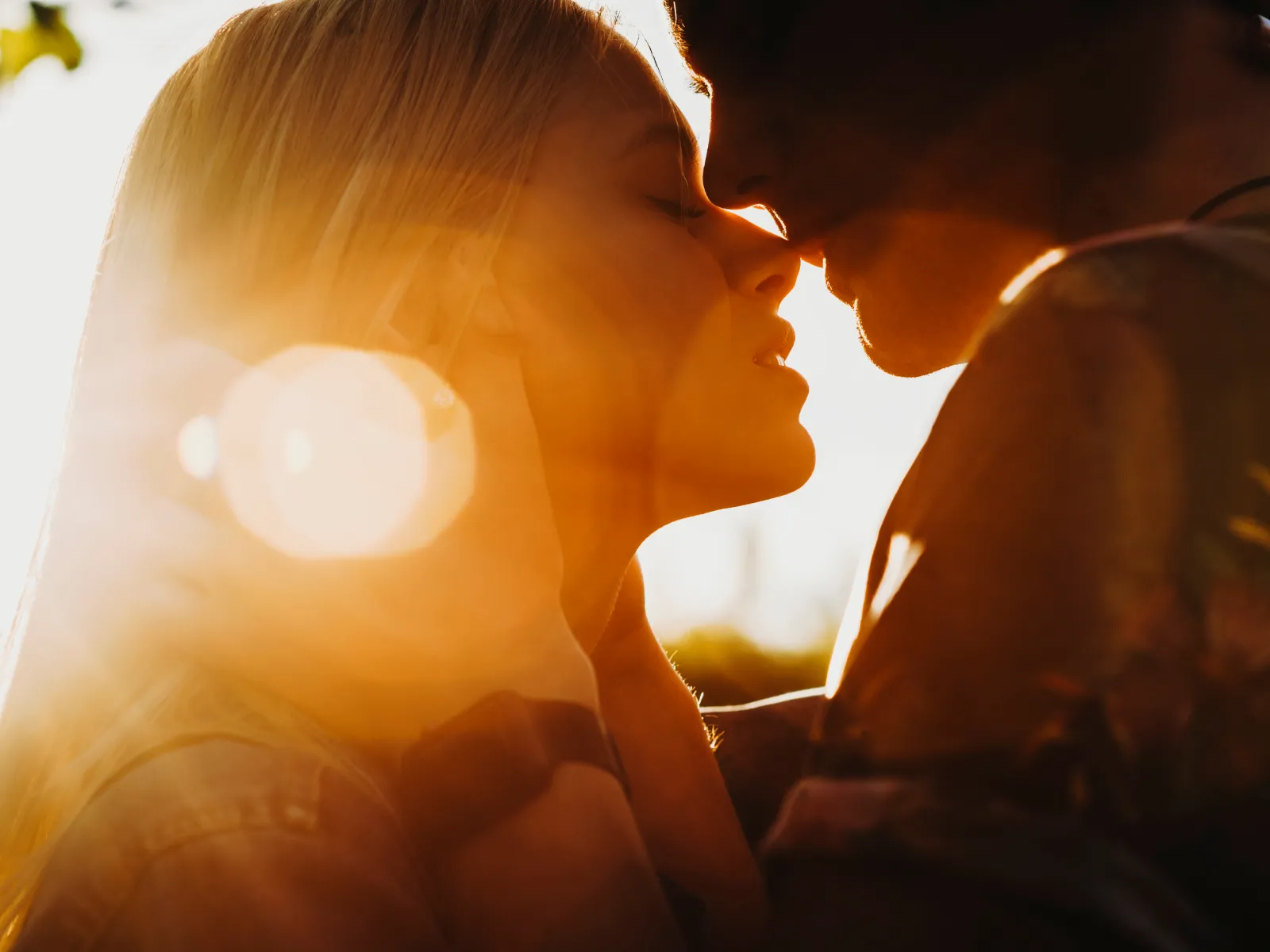 Couple nurturing intimacy to strengthen marriage.