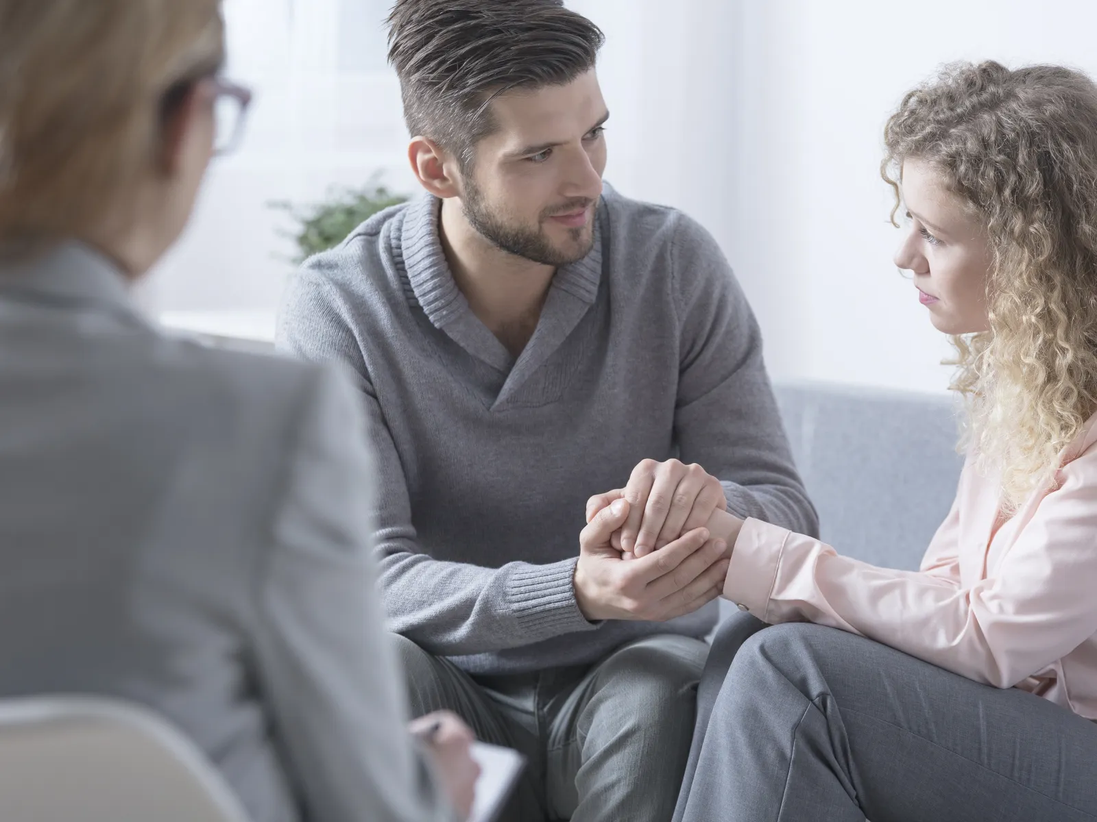 Getting marriage counseling to prevent divorce.