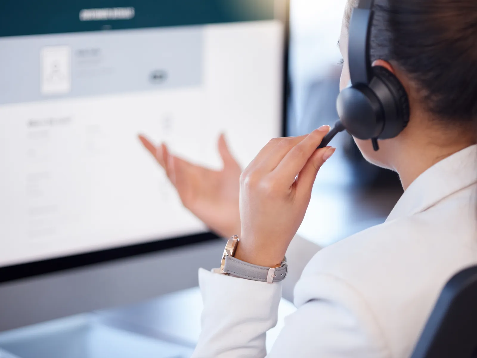 a person wearing headphones