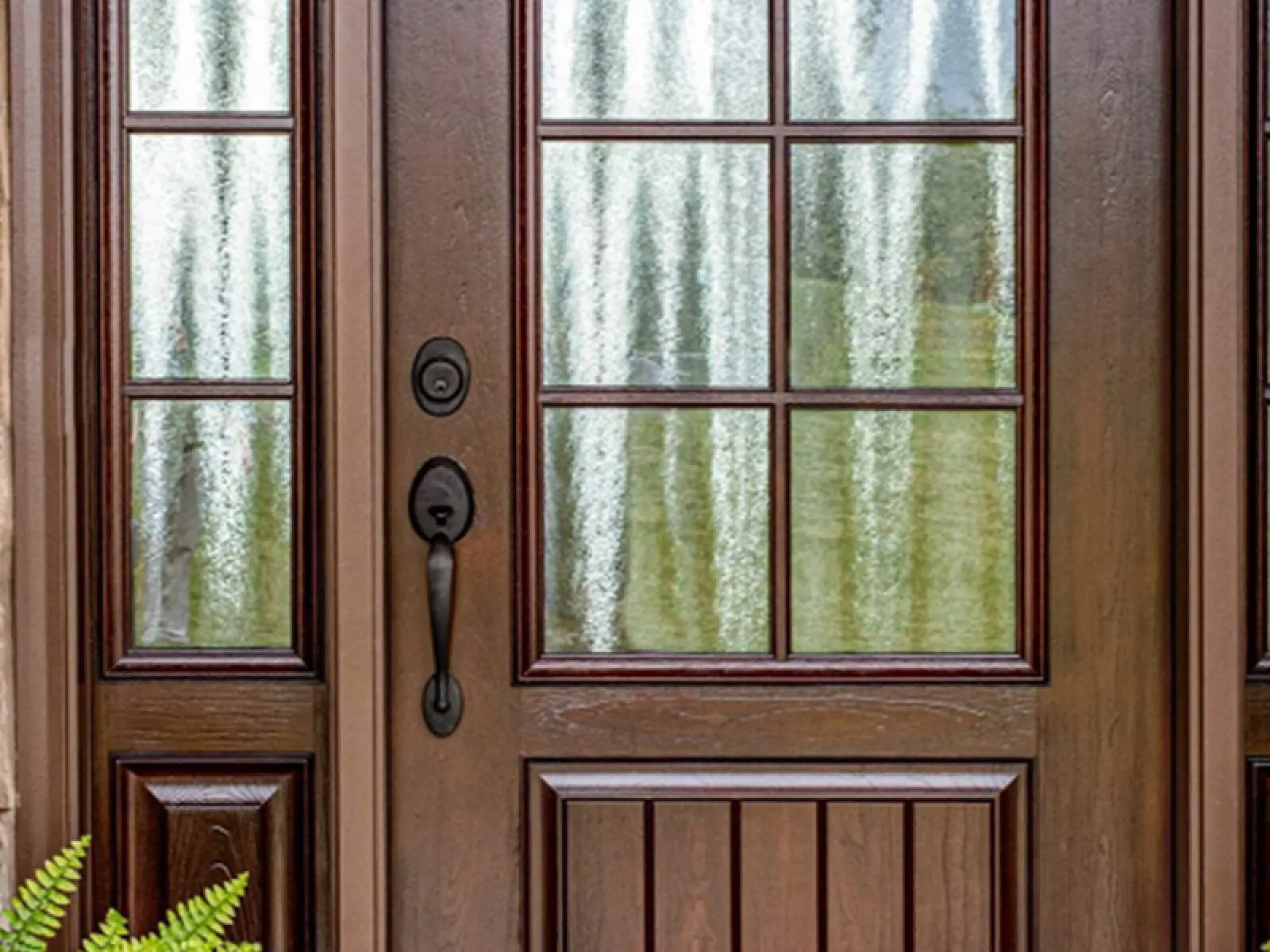 a door with a window