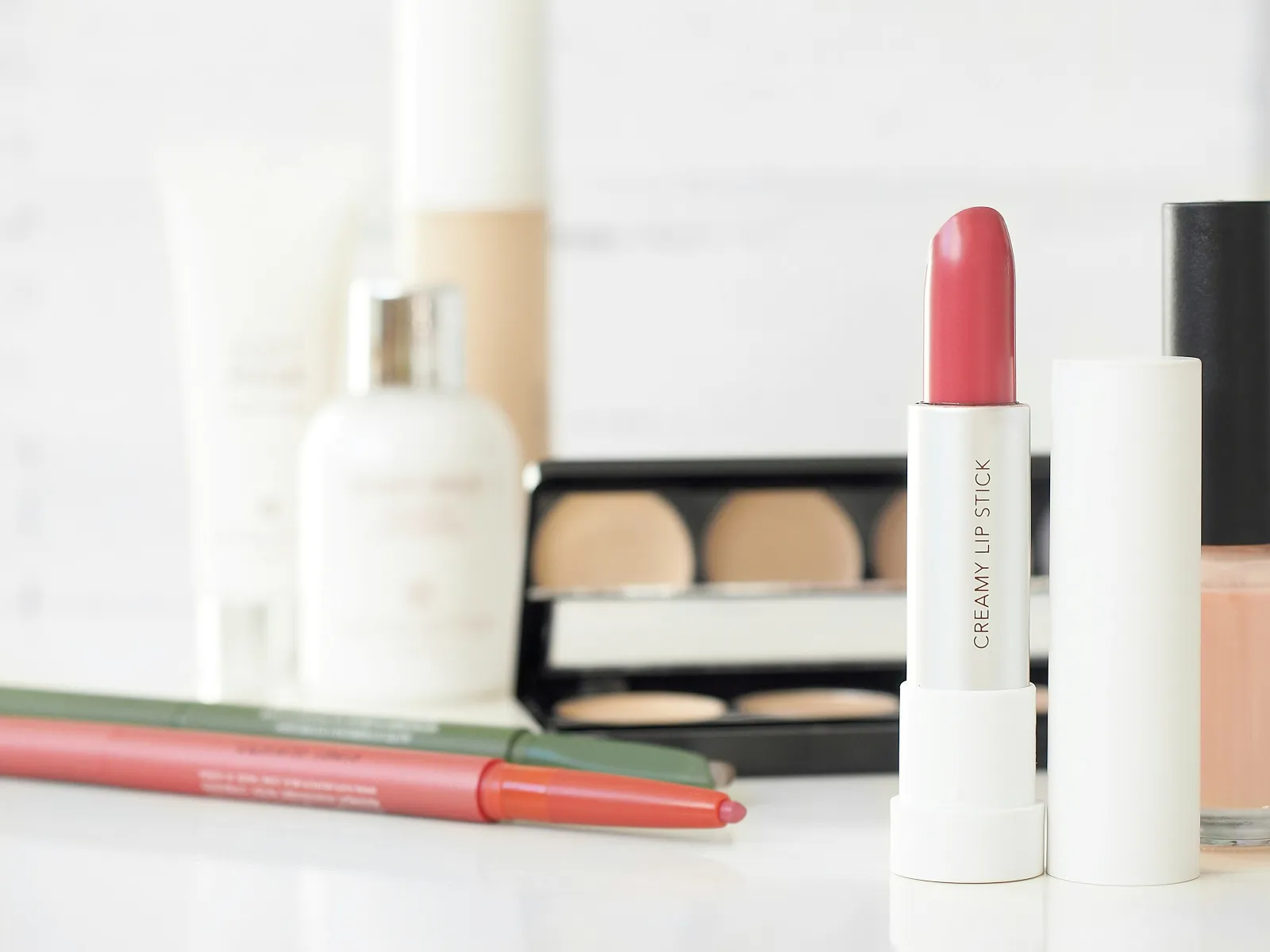a close-up of a lipstick