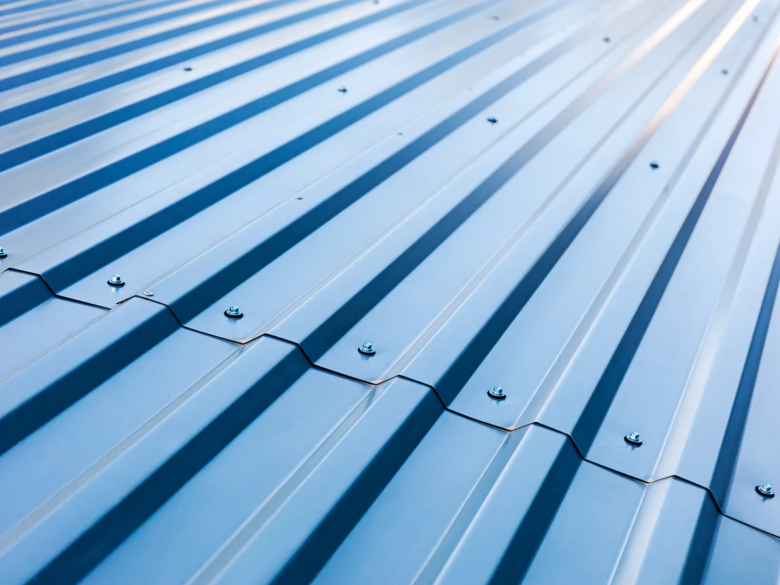 a metal roof