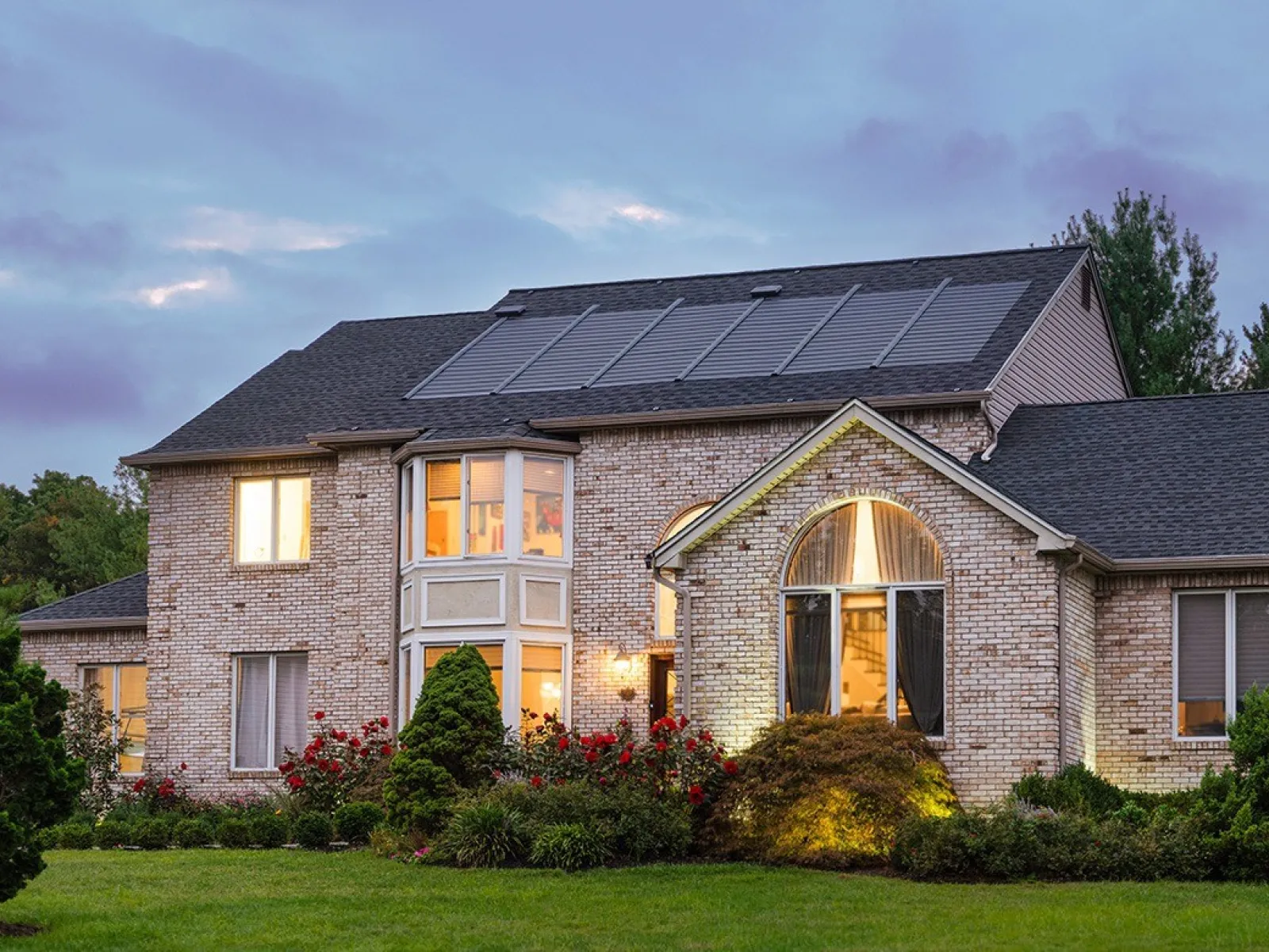 woodstock ga house with a solar system