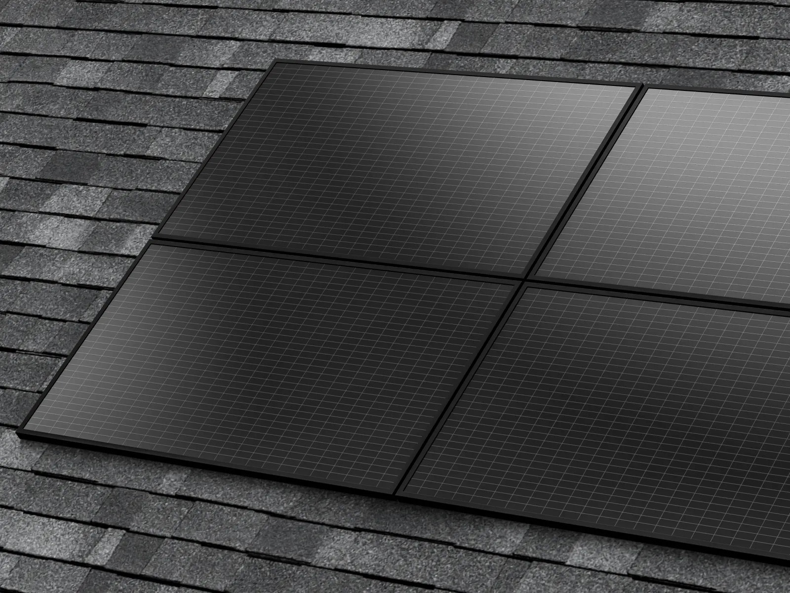 roof with solar panels lawrenceville ga