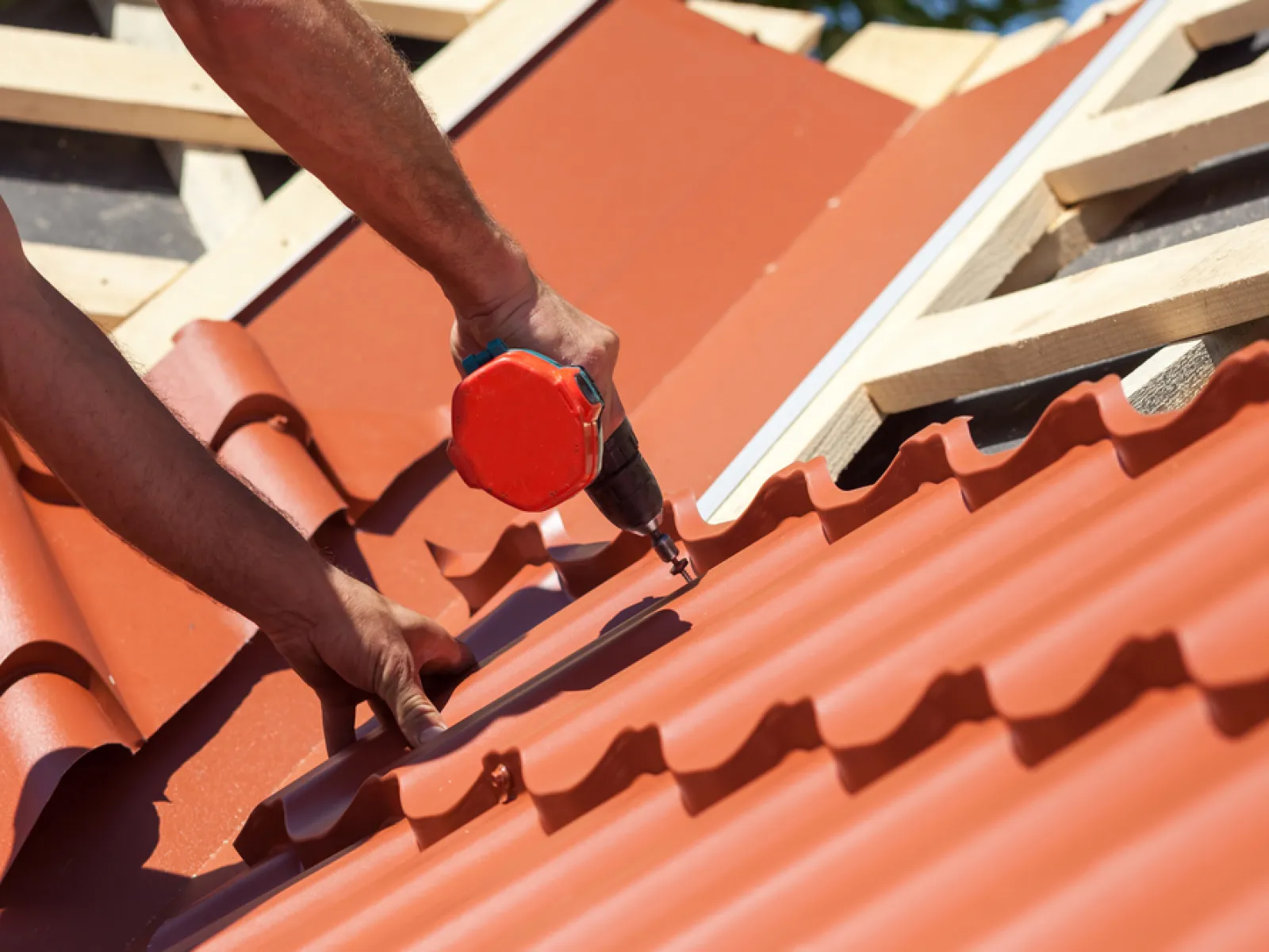 tile roof installation