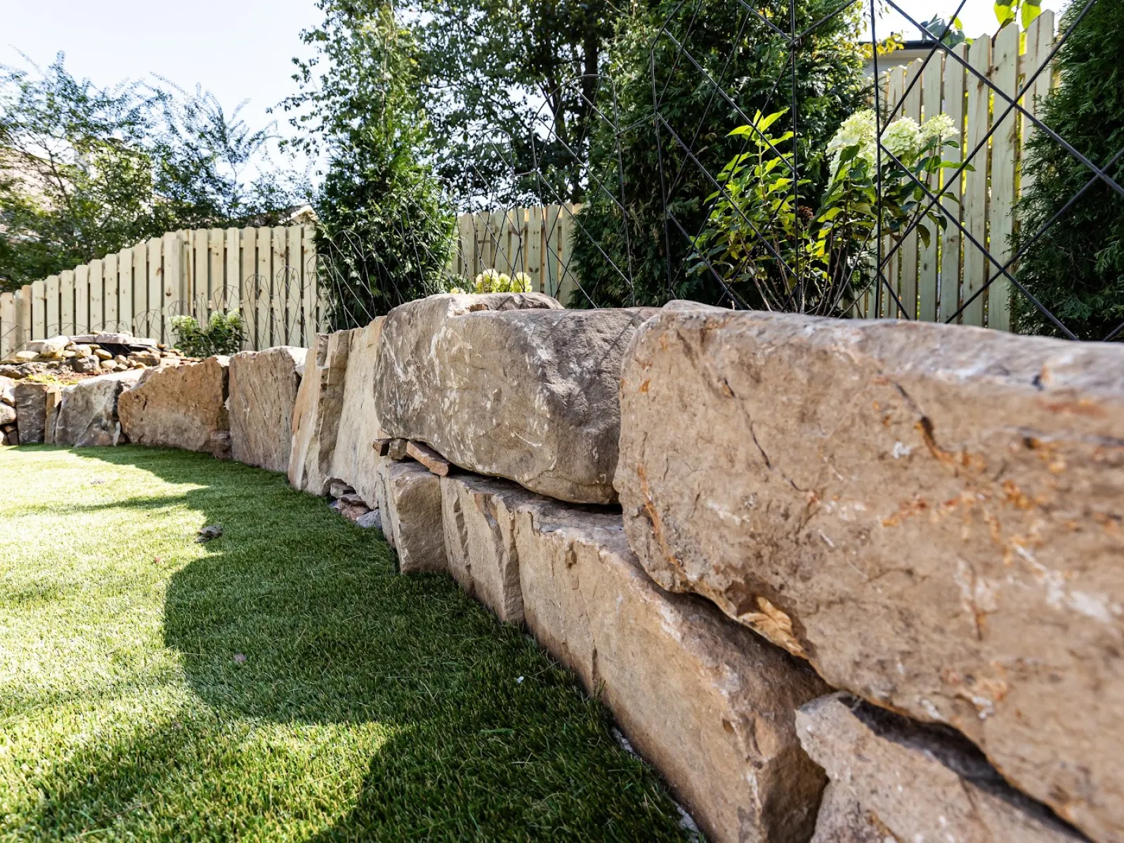 marietta ga retaining wall recently installed