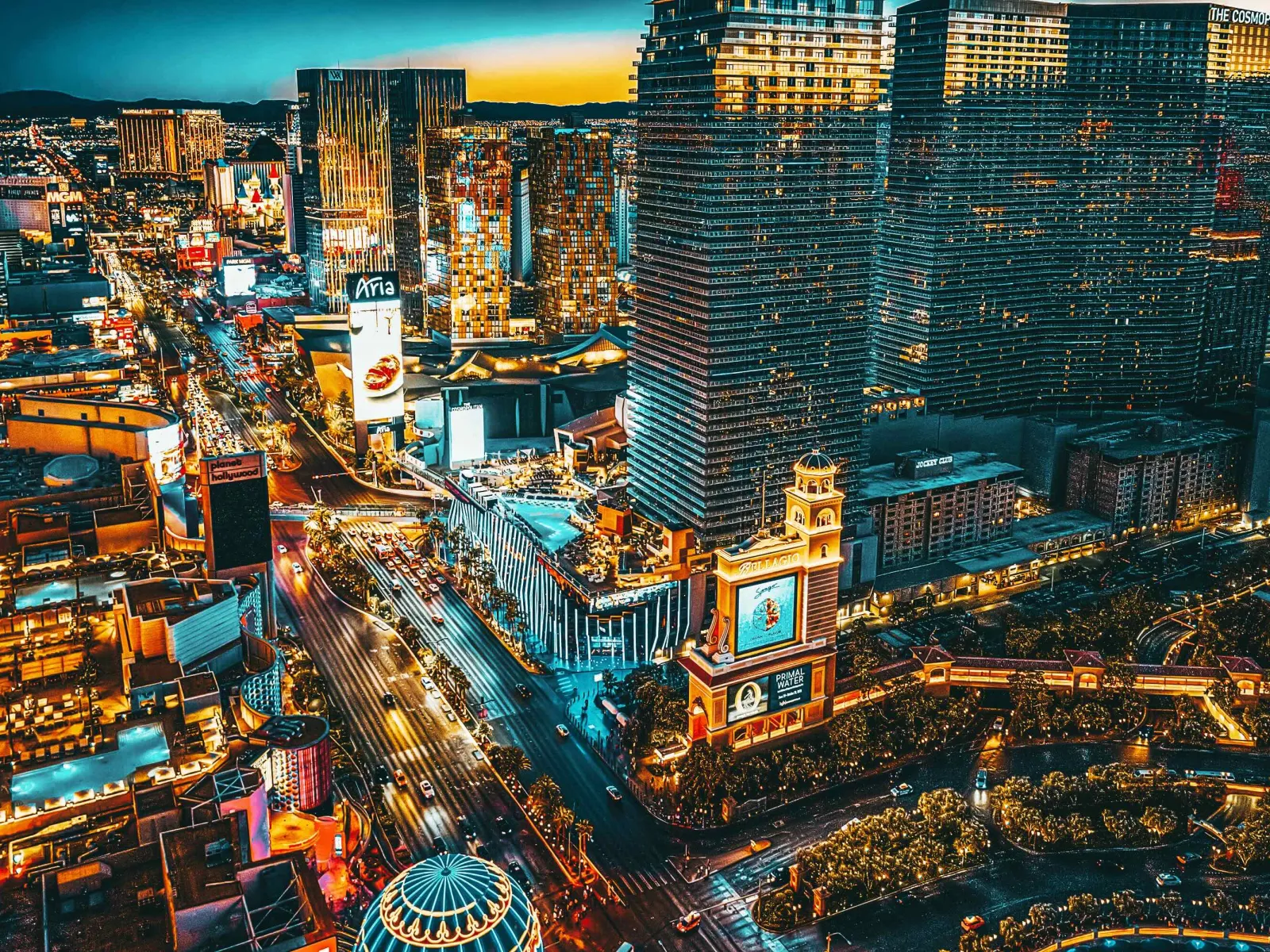 a city with tall buildings
