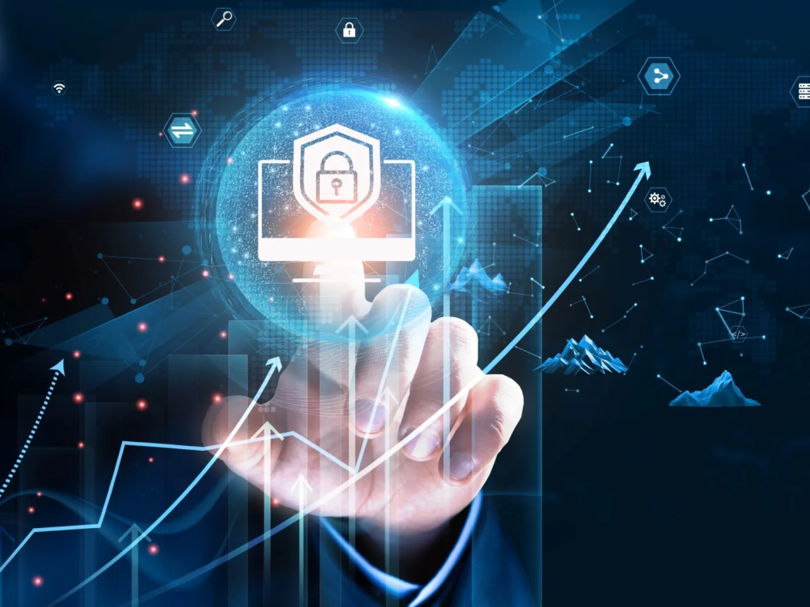 a person holding a device