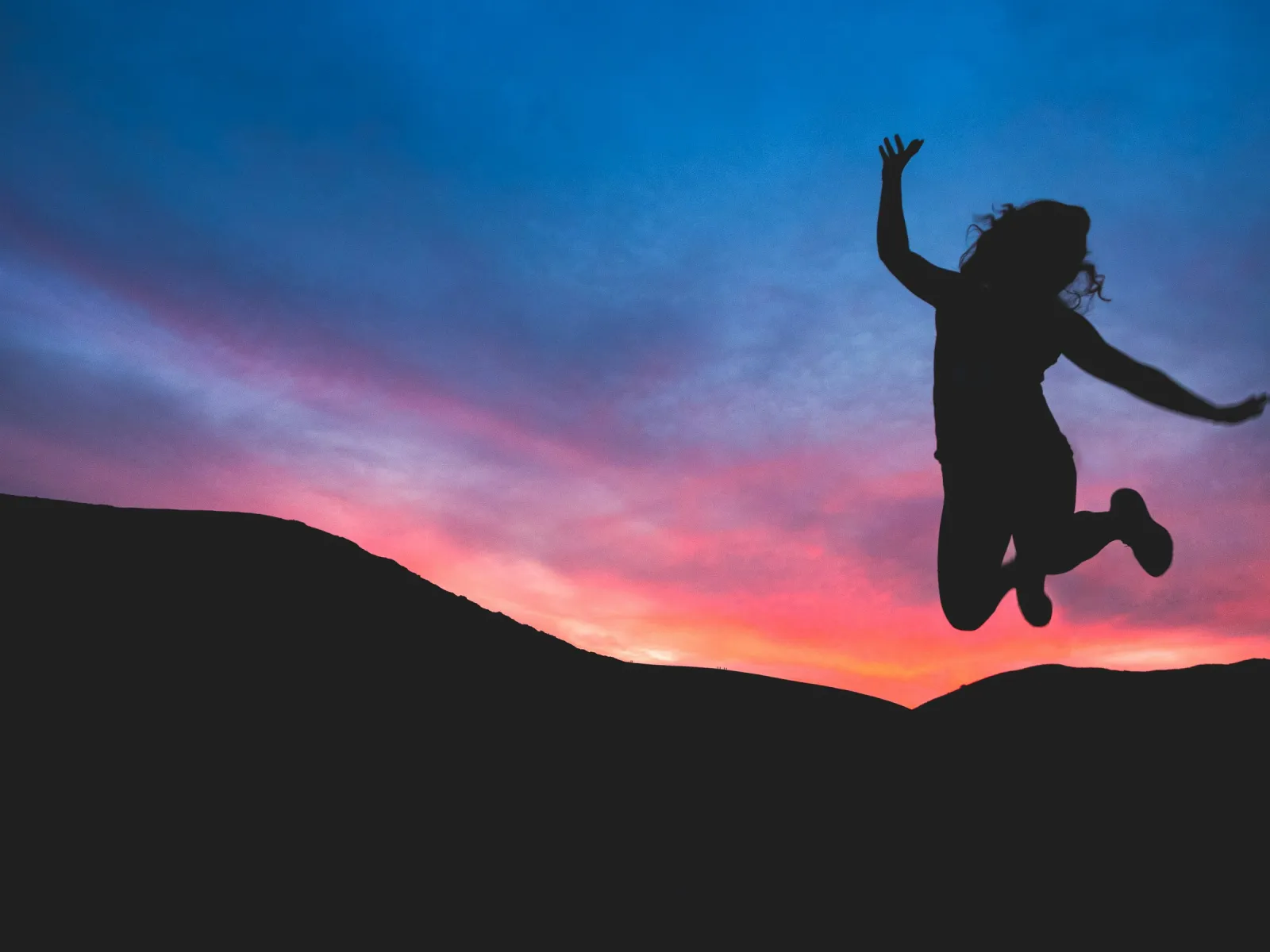 a person jumping in the air