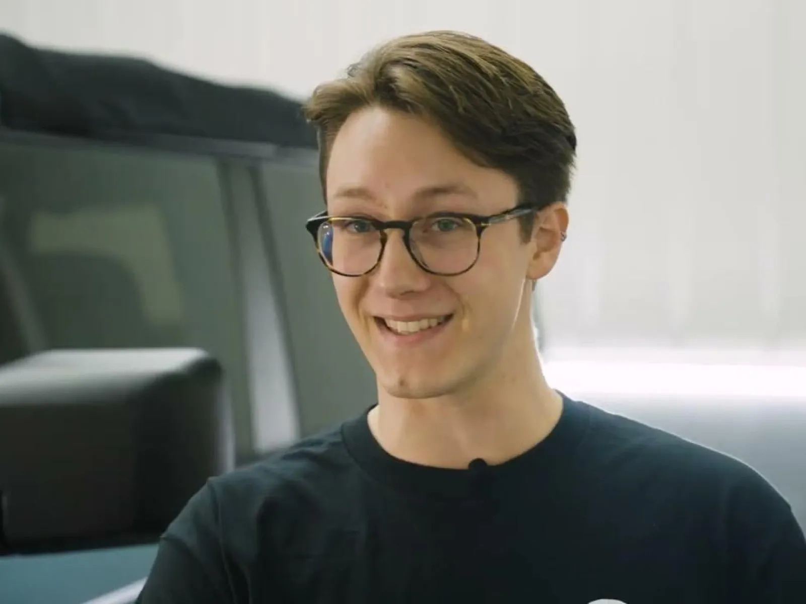 a person wearing glasses