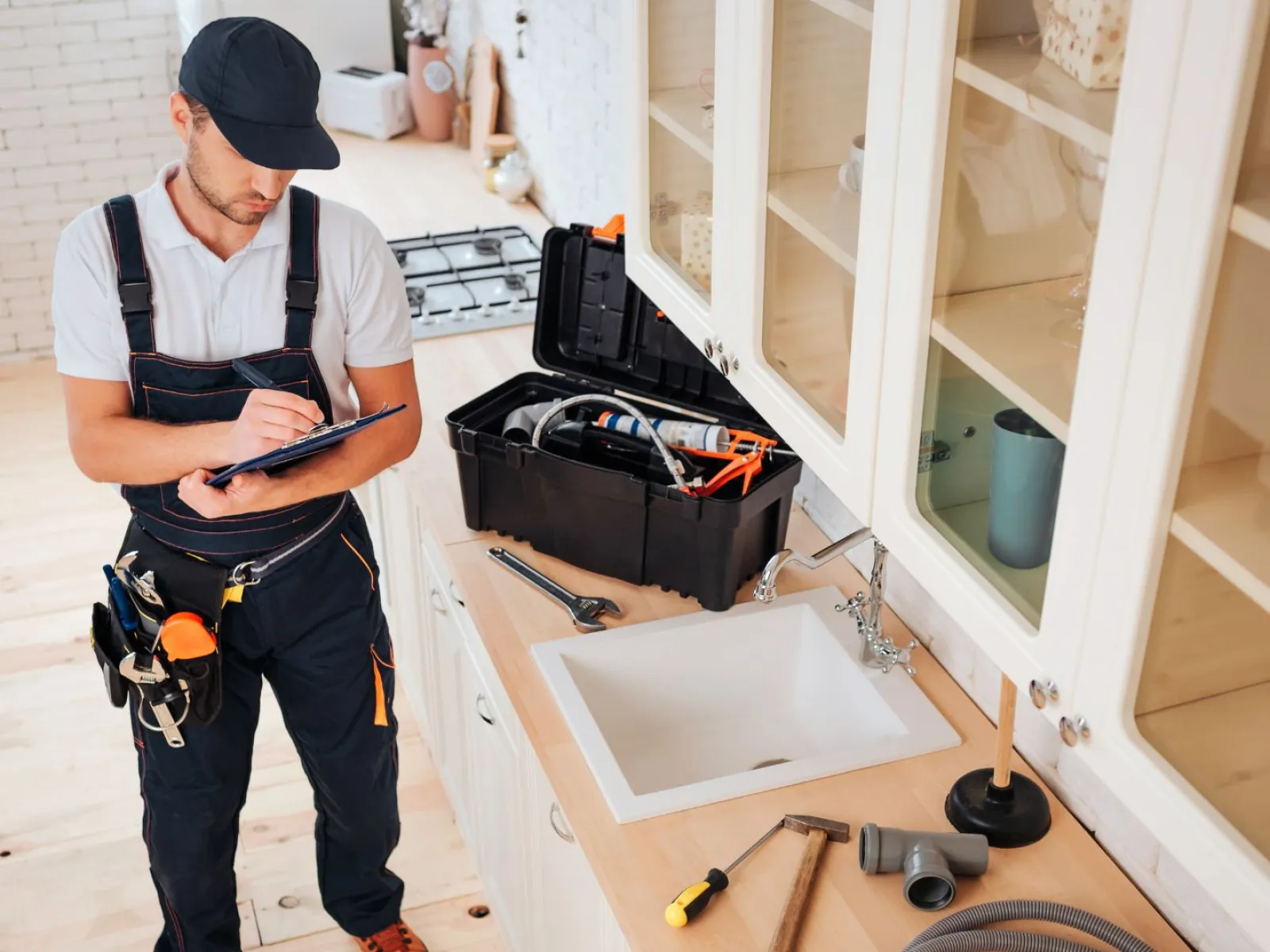 a man using a tool
