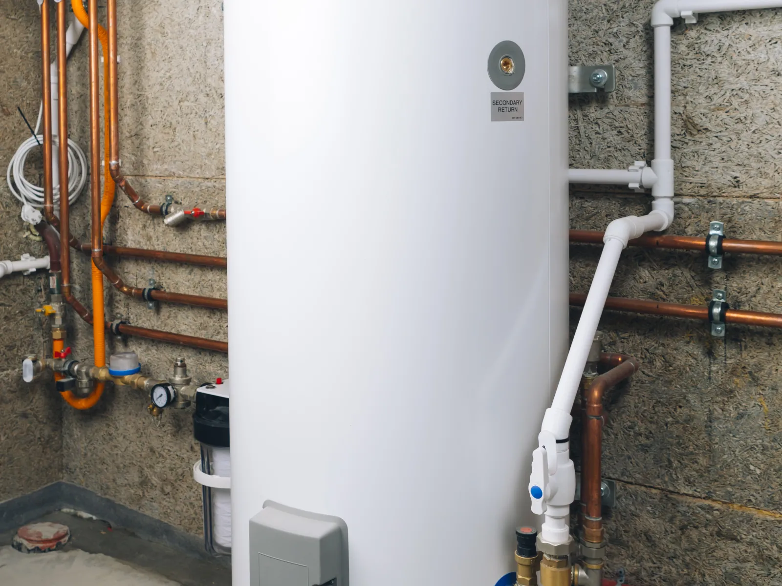 Large commercial water heater system