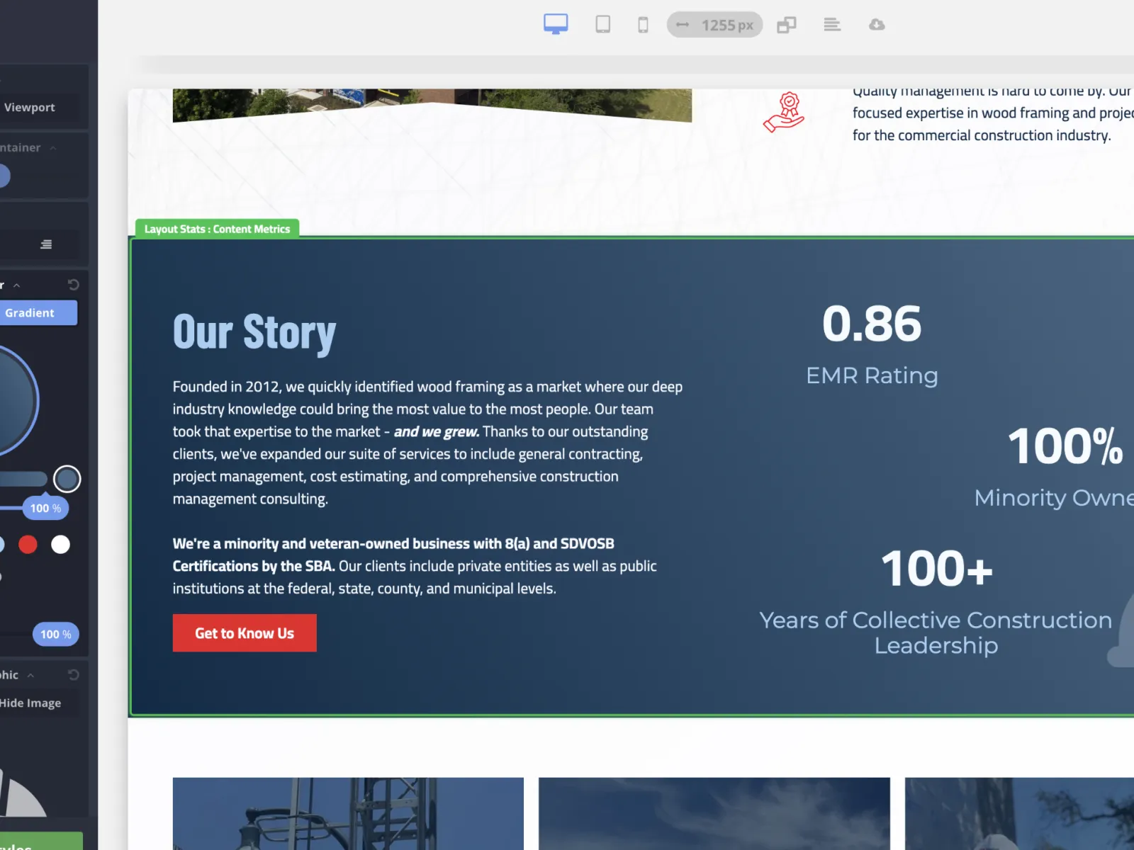 graphical user interface, website
