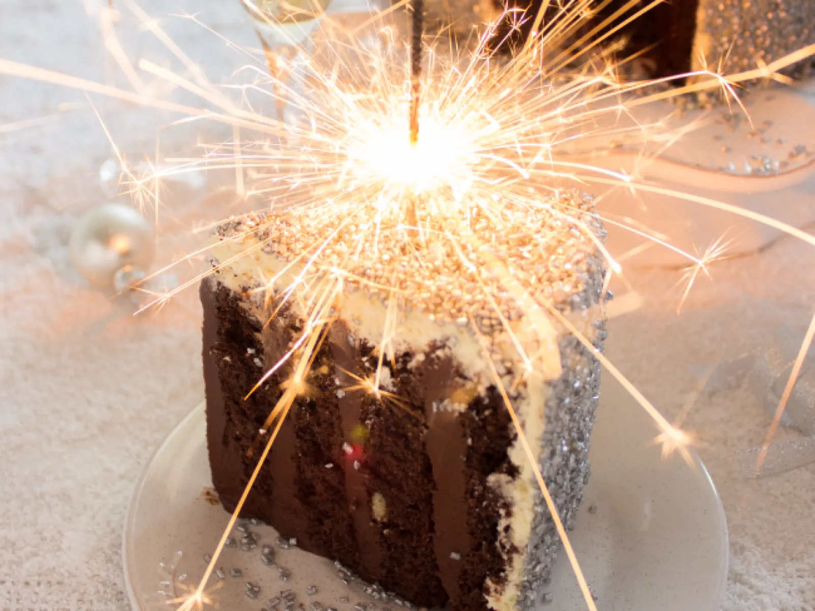 a cake with a candle