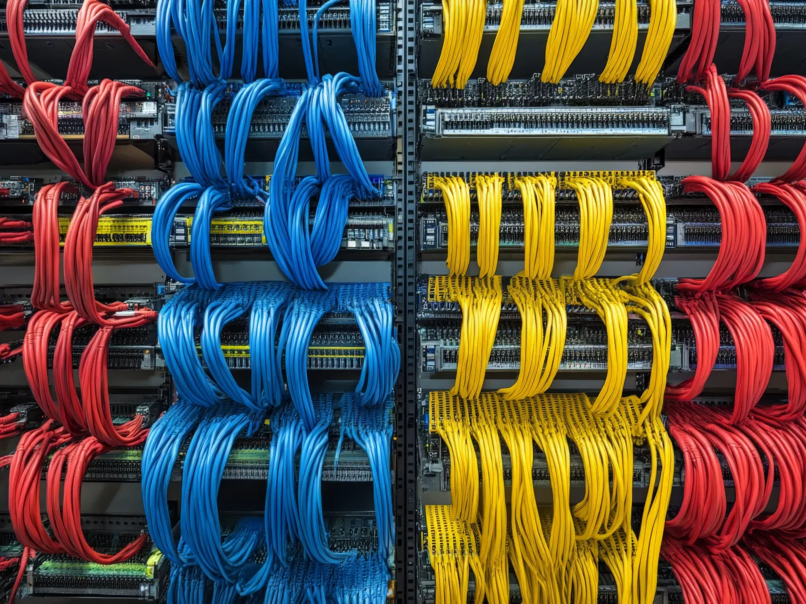 a group of colorful metal bars