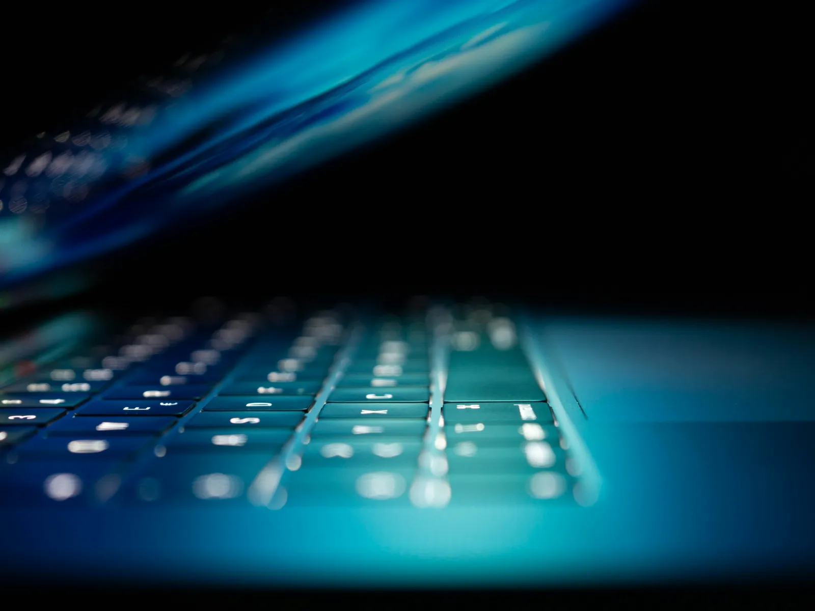 a close-up of a keyboard