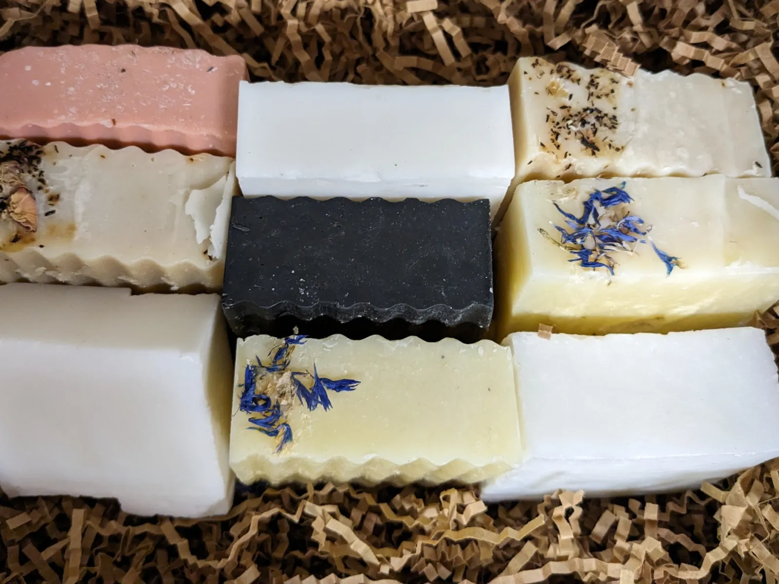 a group of stain sticks and body soap