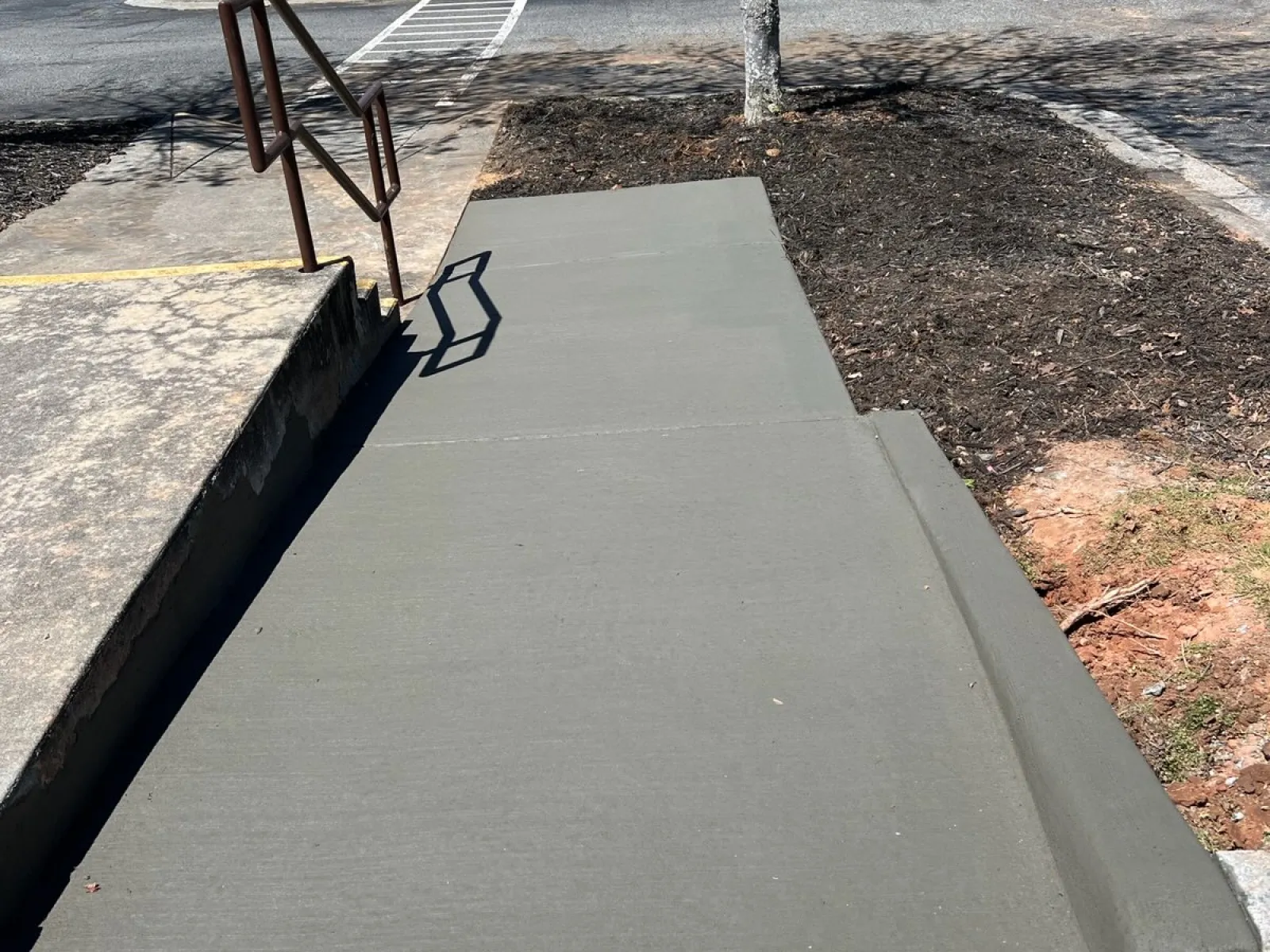 a skateboard park with graffiti